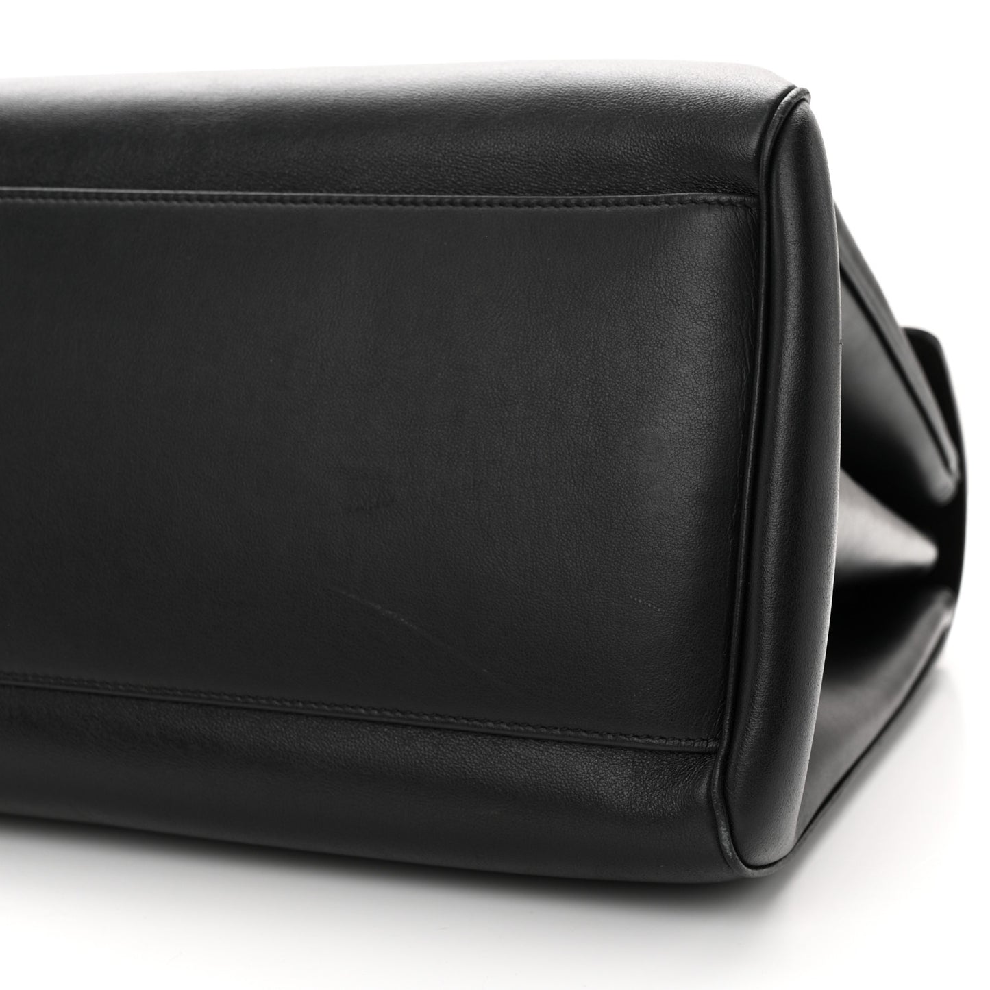 Grained Calfskin Large Soft 16 Bag Black