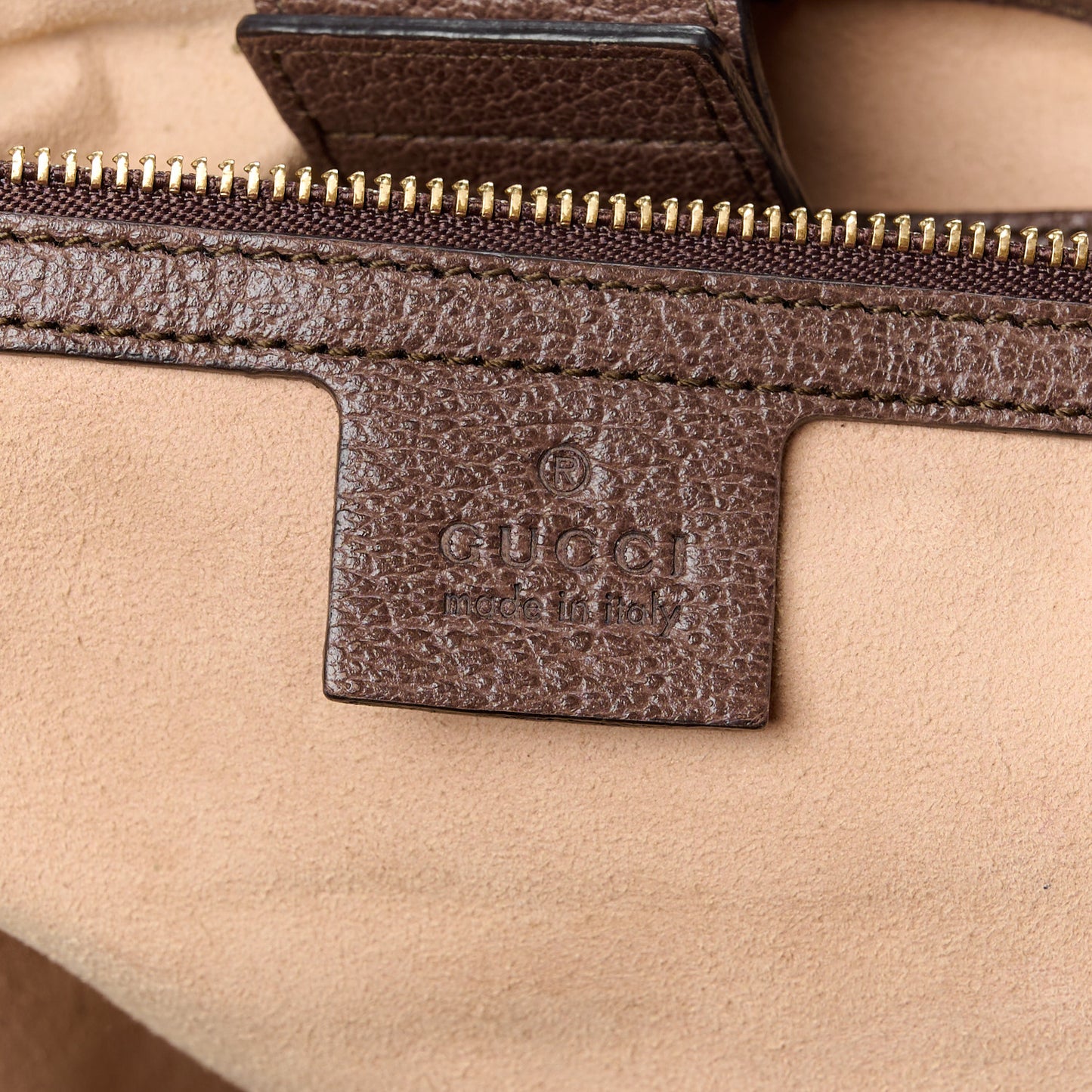GG Supreme Monogram Medium Ophidia Shopping Tote Brown