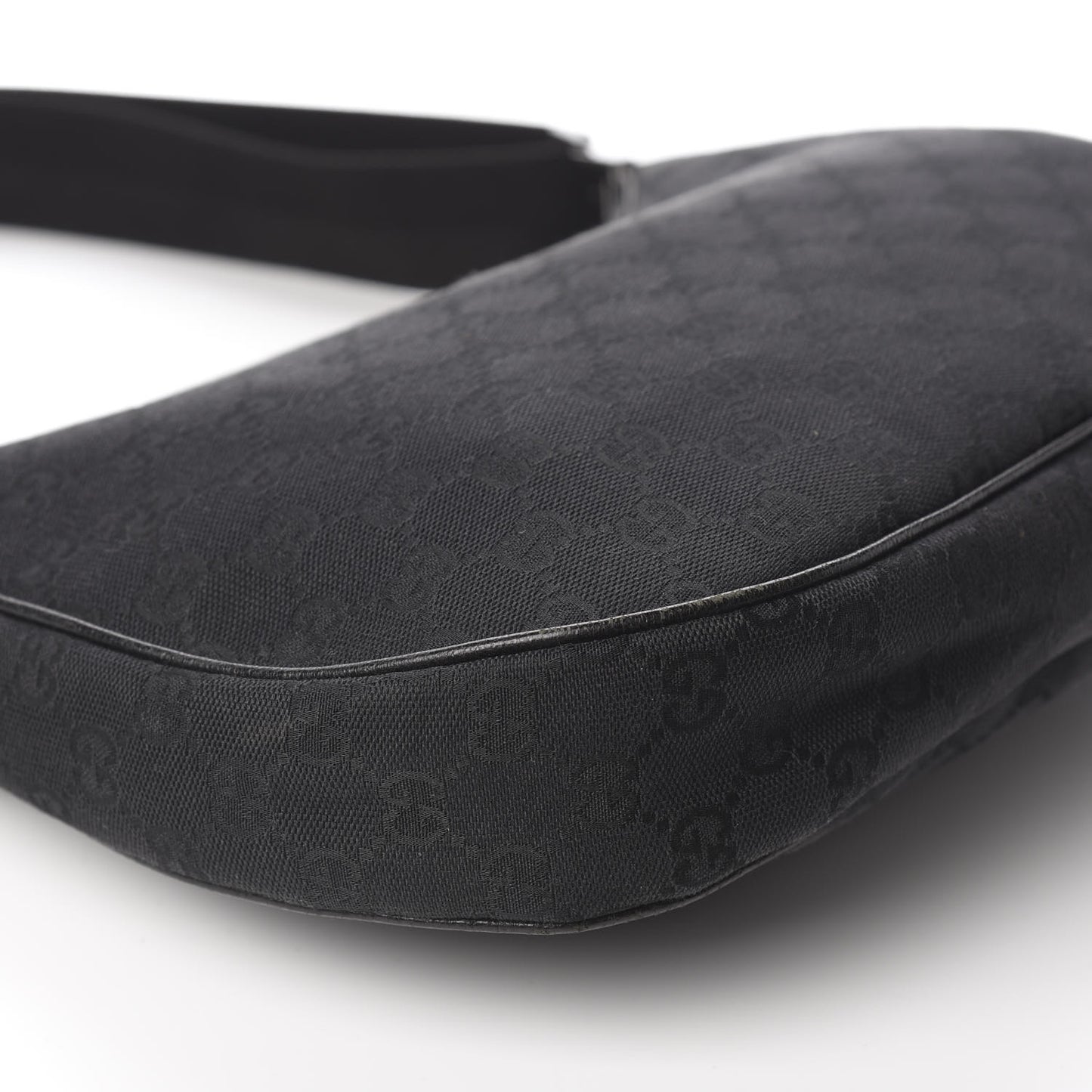 Monogram Medium Half Moon Hobo Black
