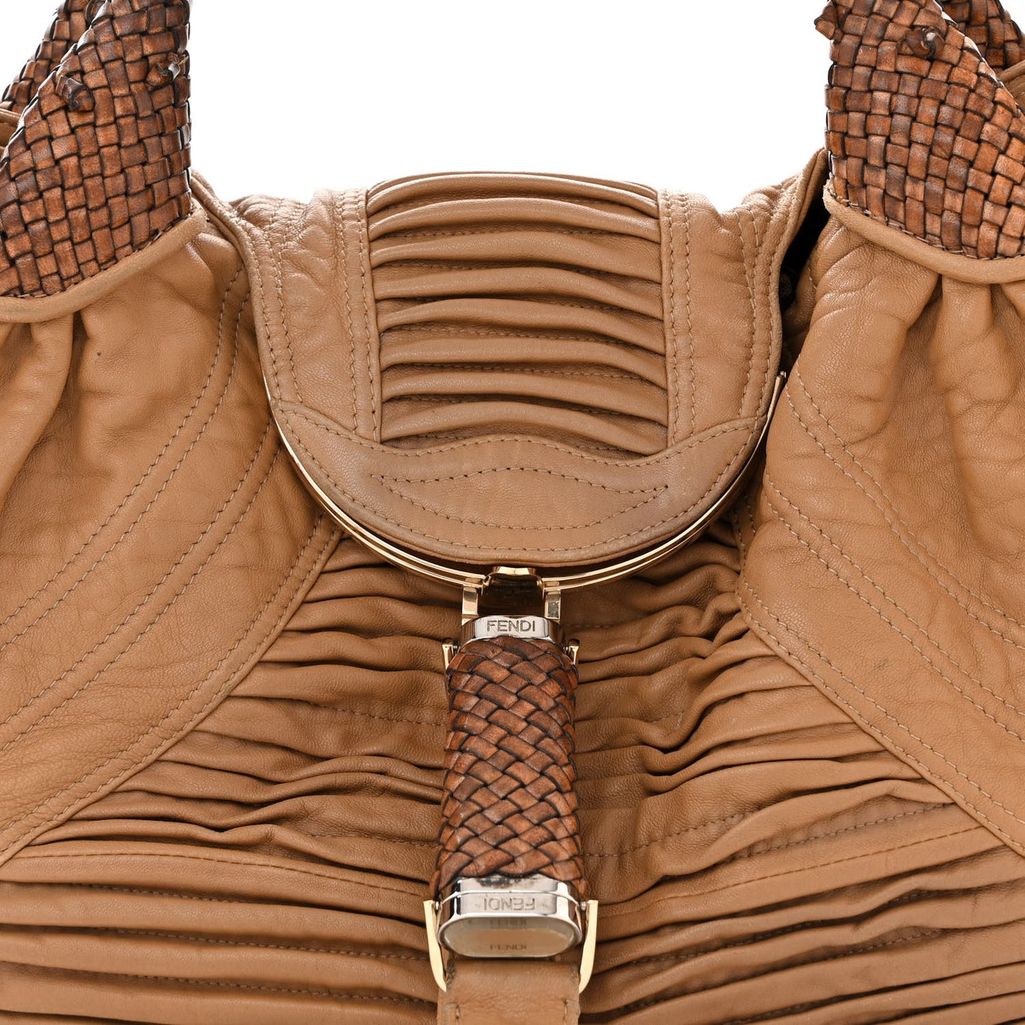 Nappa Pleated Nuvolata Spy Bone