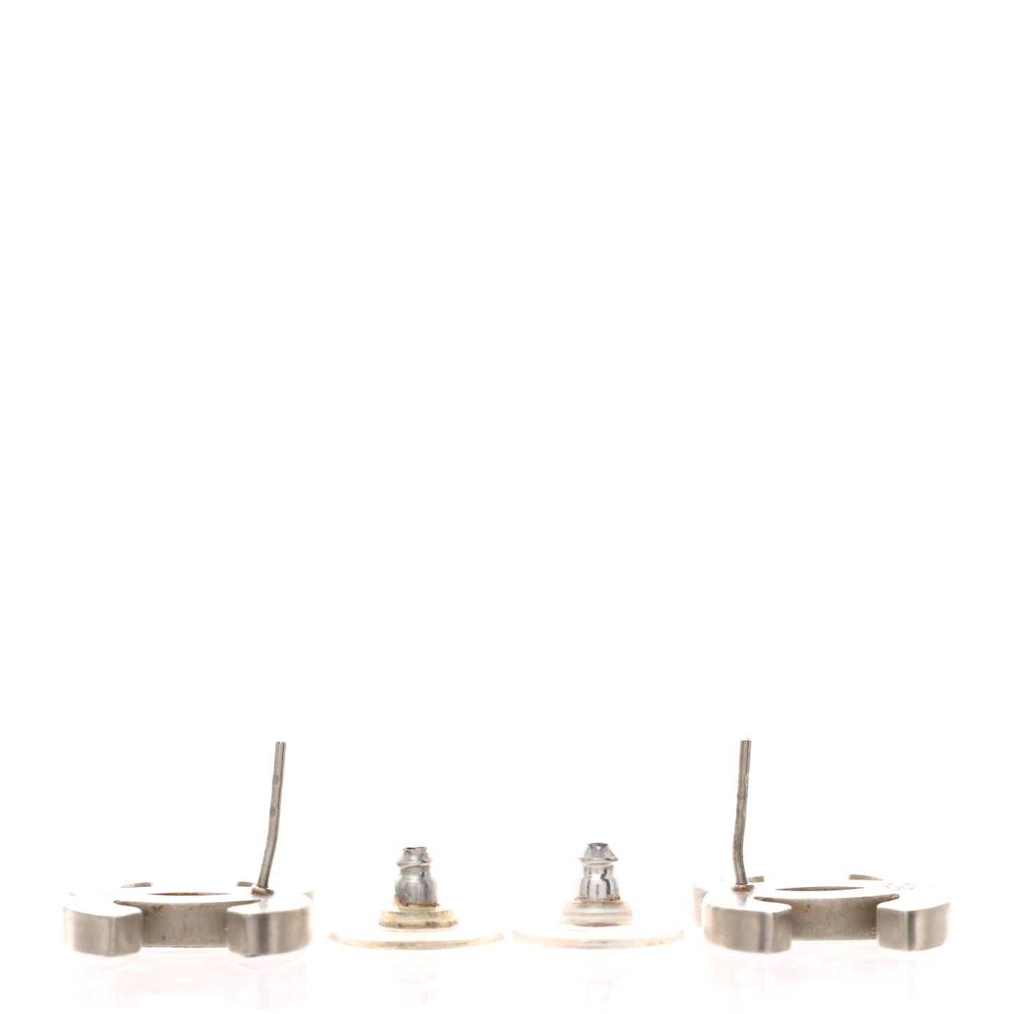 Lambskin CC Earrings Pink