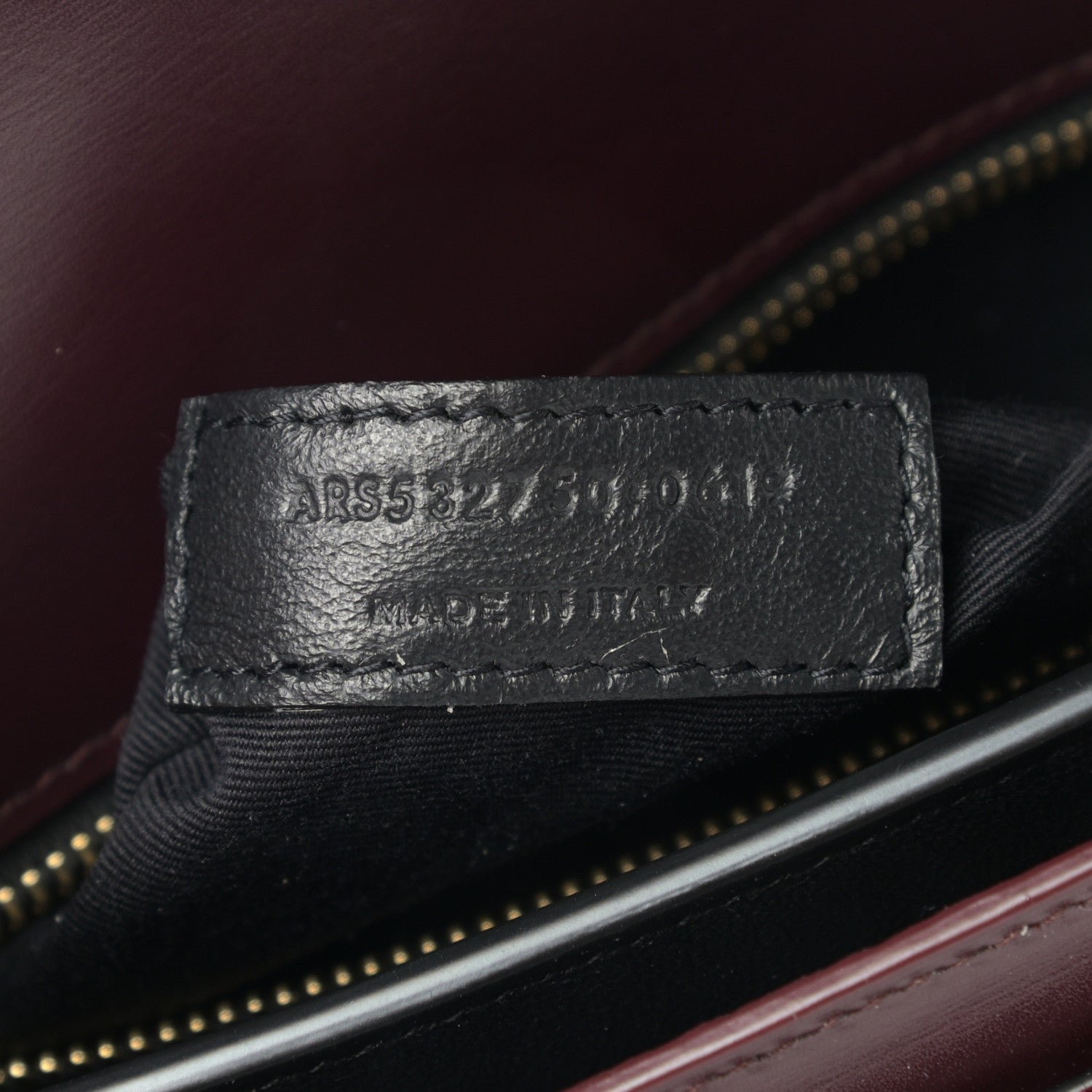 Saint Laurent Velvet Monogram Cassandra Clasp Bag Burgundy 7 of 12
