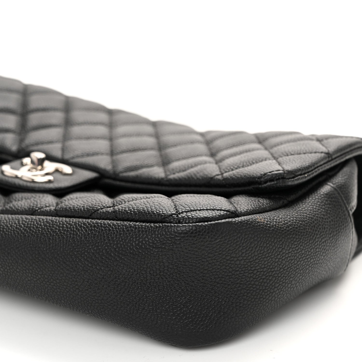 Chanel Caviar Quilted Jumbo Easy Flap Black 10 of 11