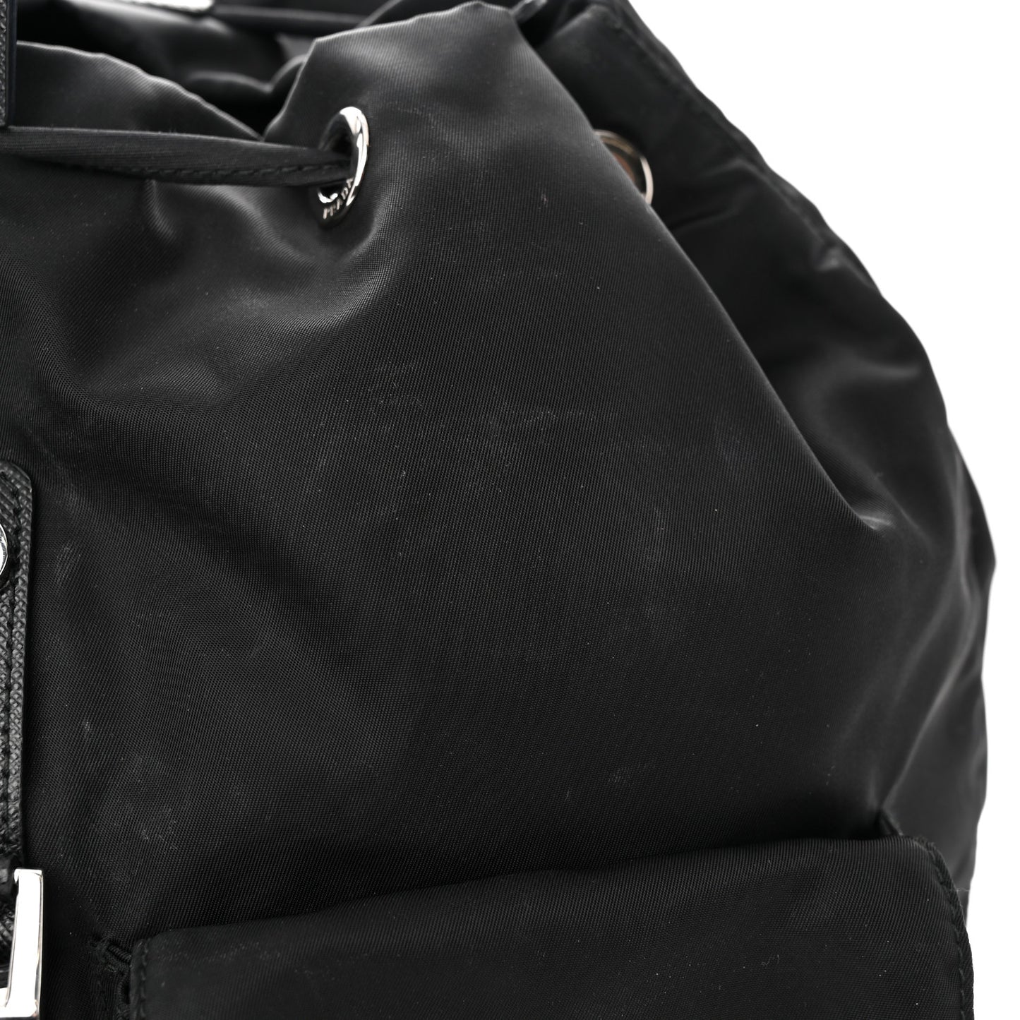 Re-Nylon Saffiano Medium Backpack Black