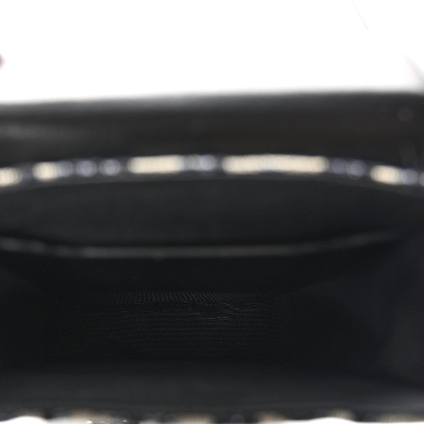 Oblique Calfskin Vertical Pouch Black