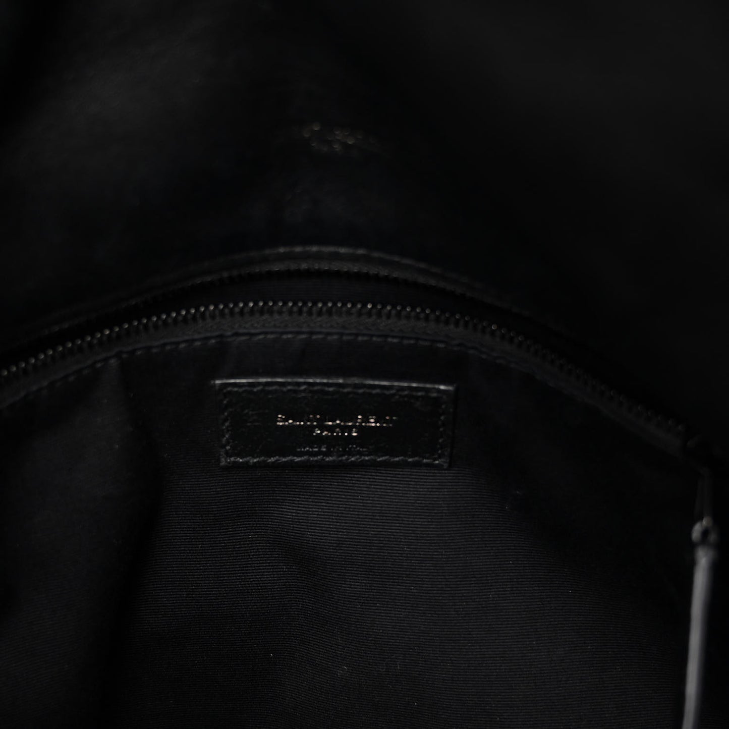 Lambskin Quilted Monogram Monochrome Medium Loulou Puffer Chain Satchel Black