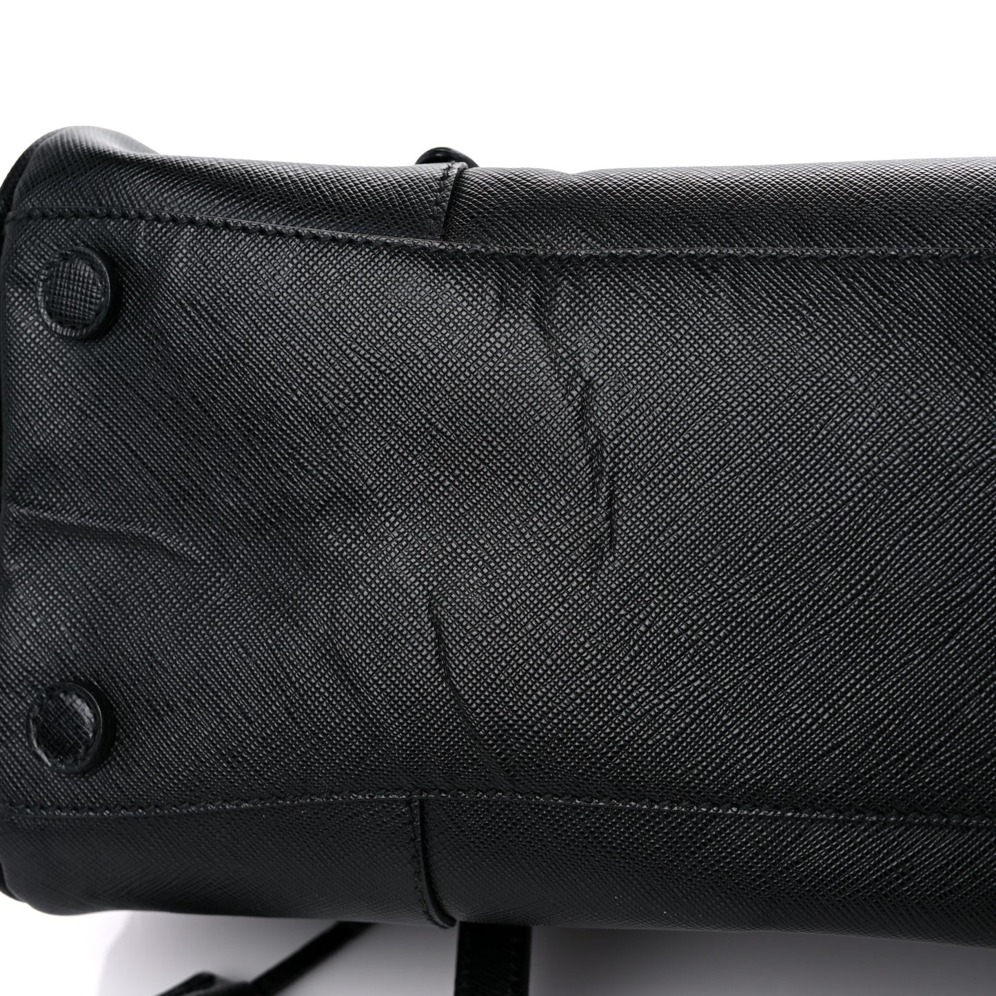 Saffiano Pushlock Satchel Black