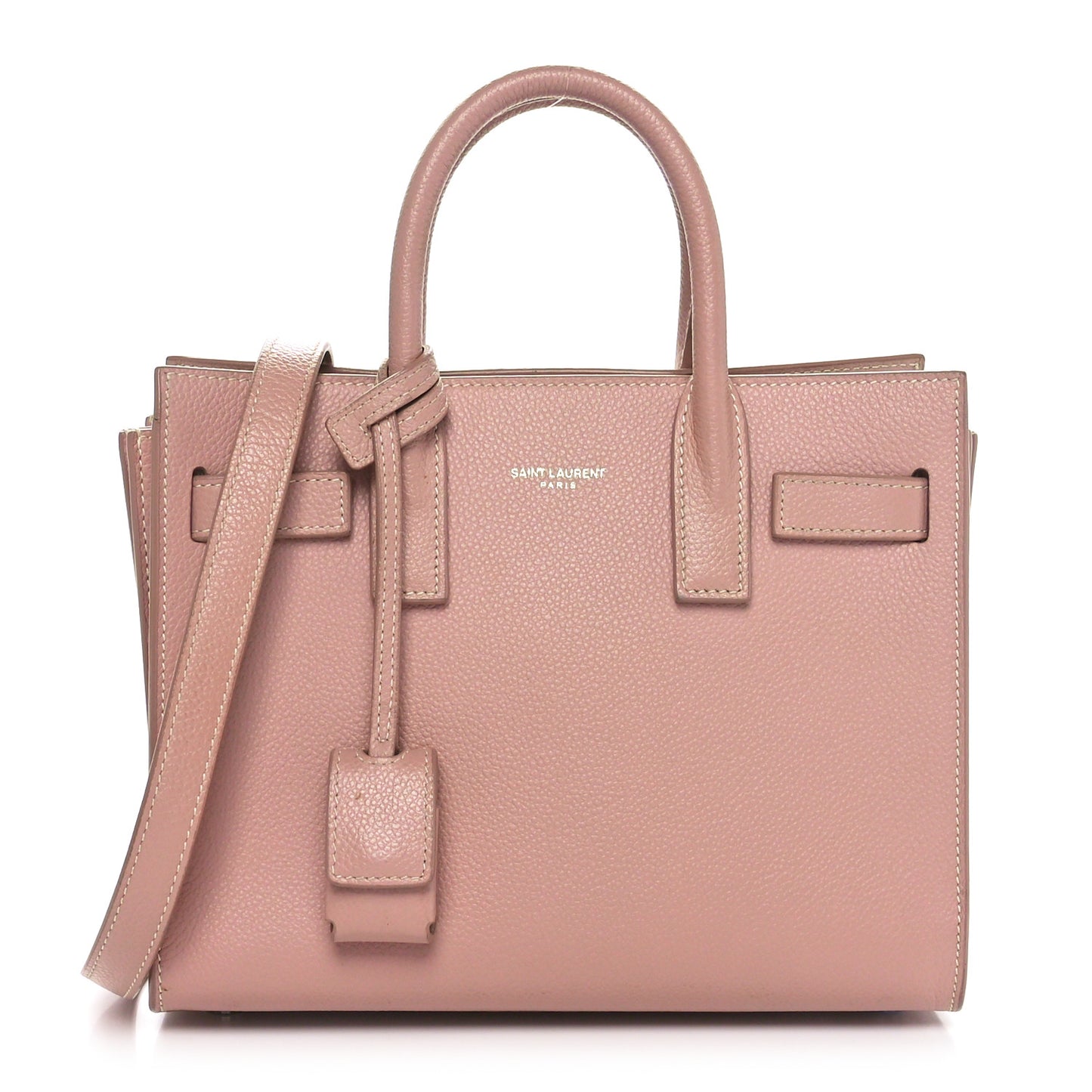 Grained Calfskin Nano Sac De Jour Antique Rose
