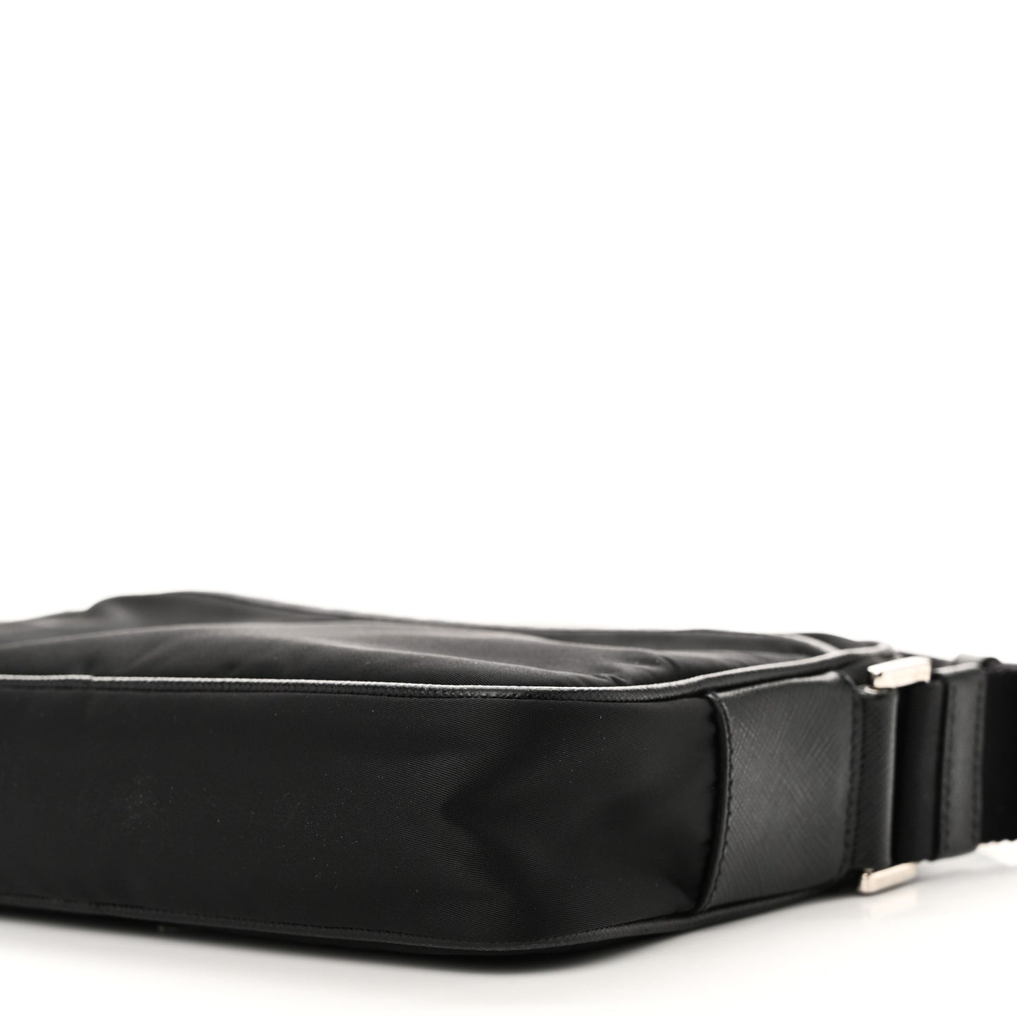 Tessuto Nylon Saffiano Logo Camera Bag Black