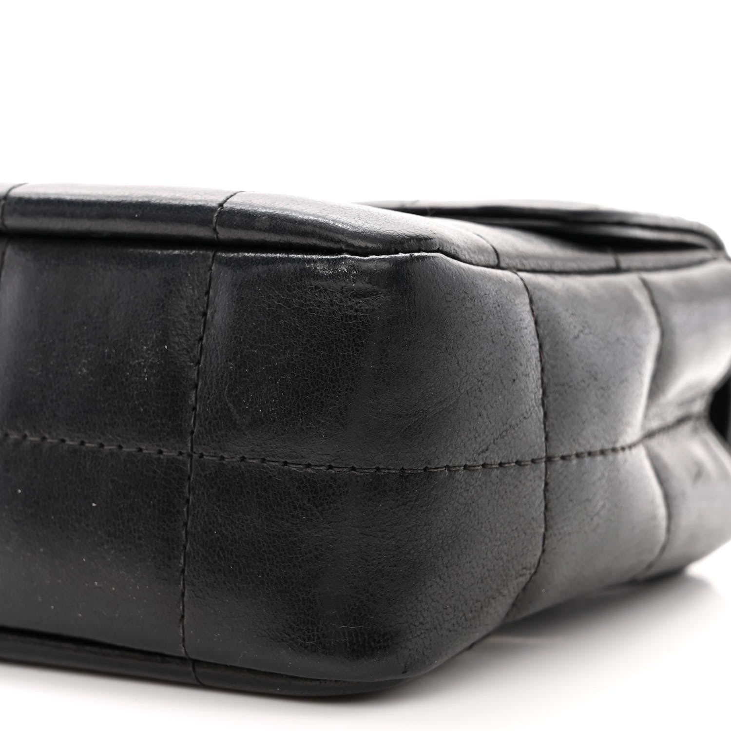 Chanel Lambskin Quilted Mini Chocolate Bar Camellia Flap Black 10 of 10