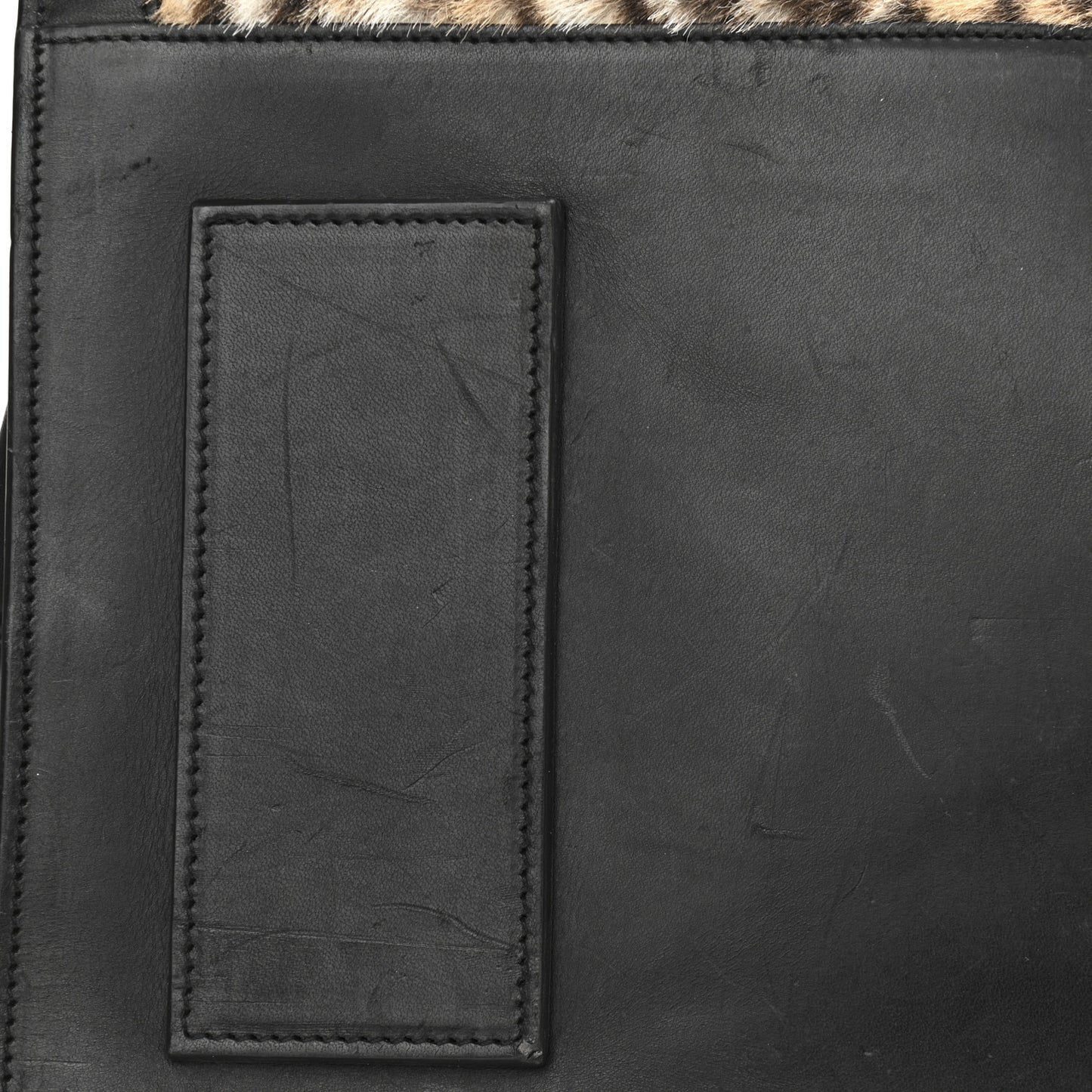 Pony Hair Large Souple Sac De Jour Black