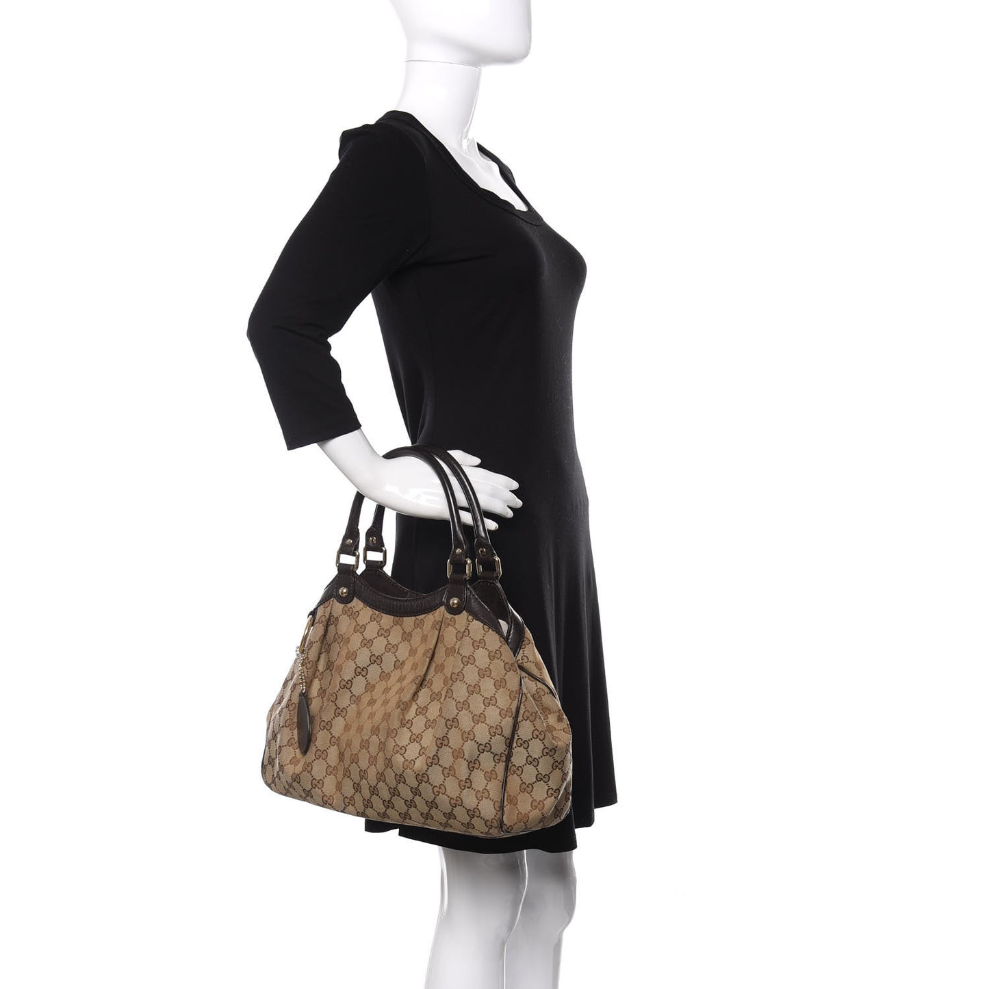 Monogram Medium Sukey Tote Dark Brown