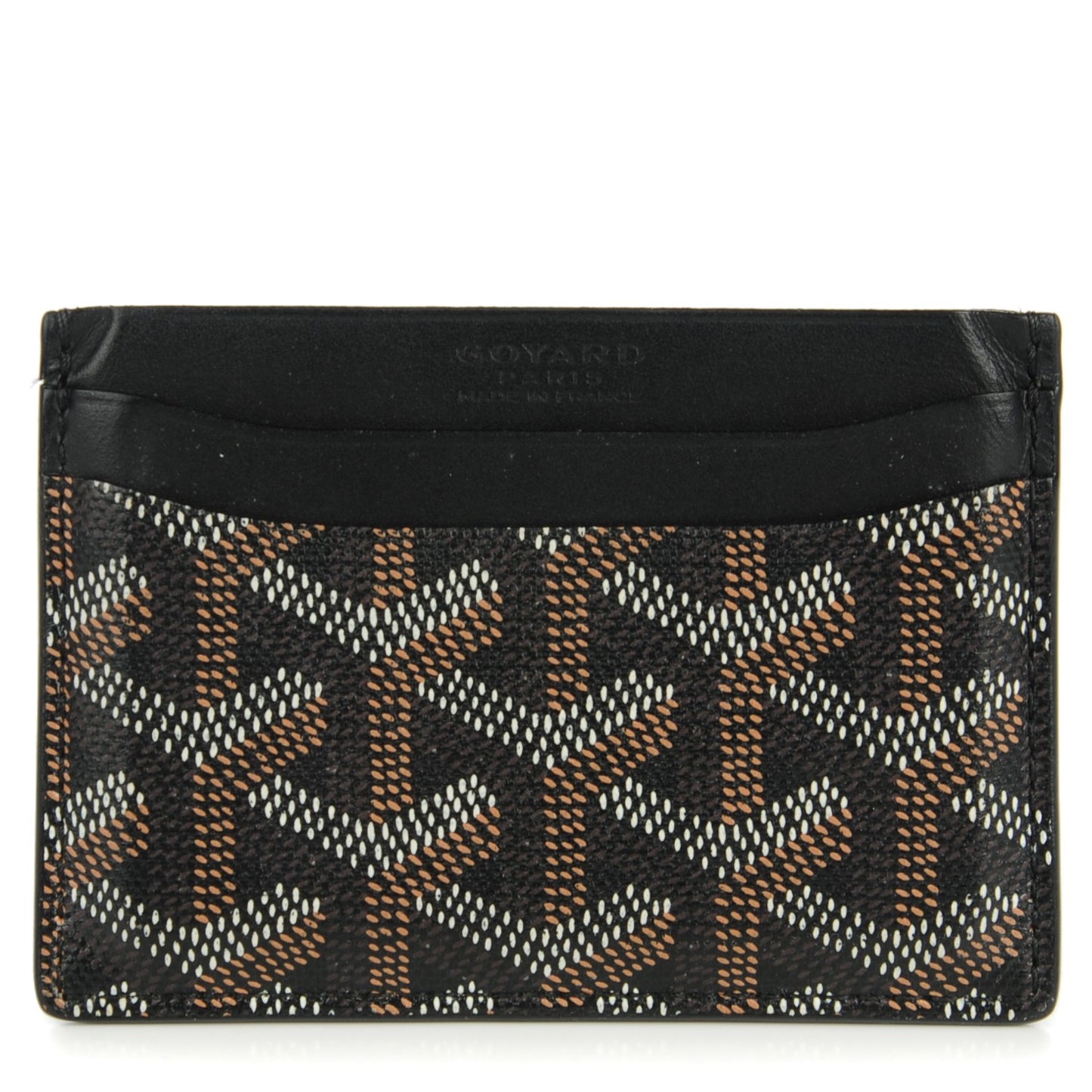Goyardine Saint Sulpice Card Holder Black
