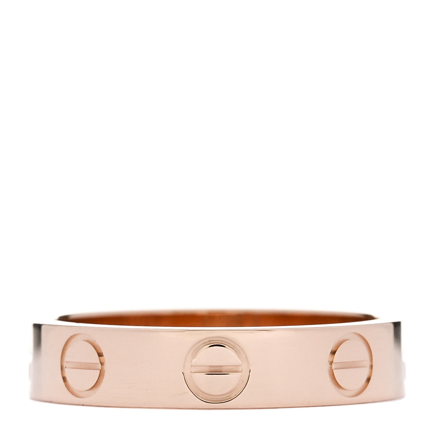 18K Pink Gold 3.5mm LOVE Wedding Band Ring 47 4