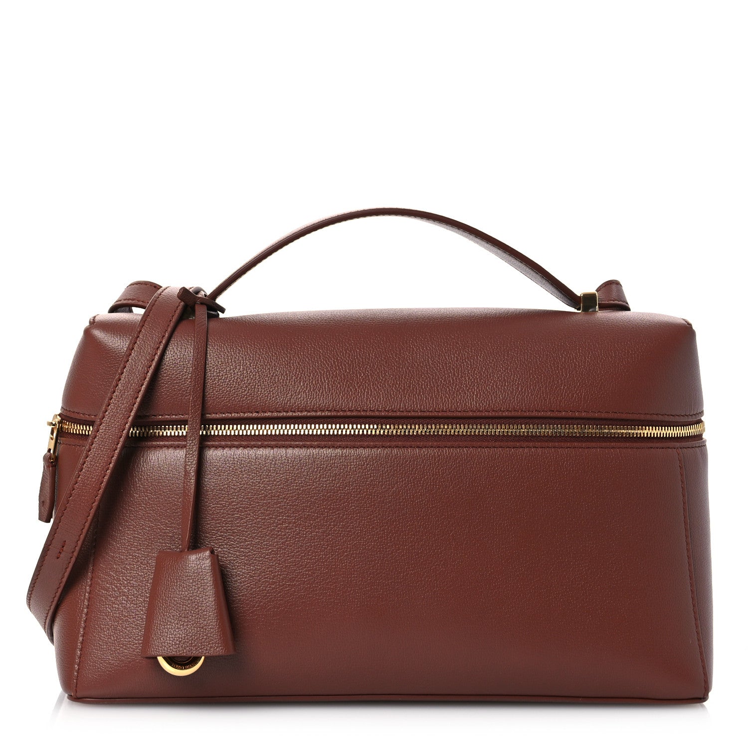 ハナコ Loro Piana Grained Calfskin Extra Bag L27 Burnt Tan 1709649
