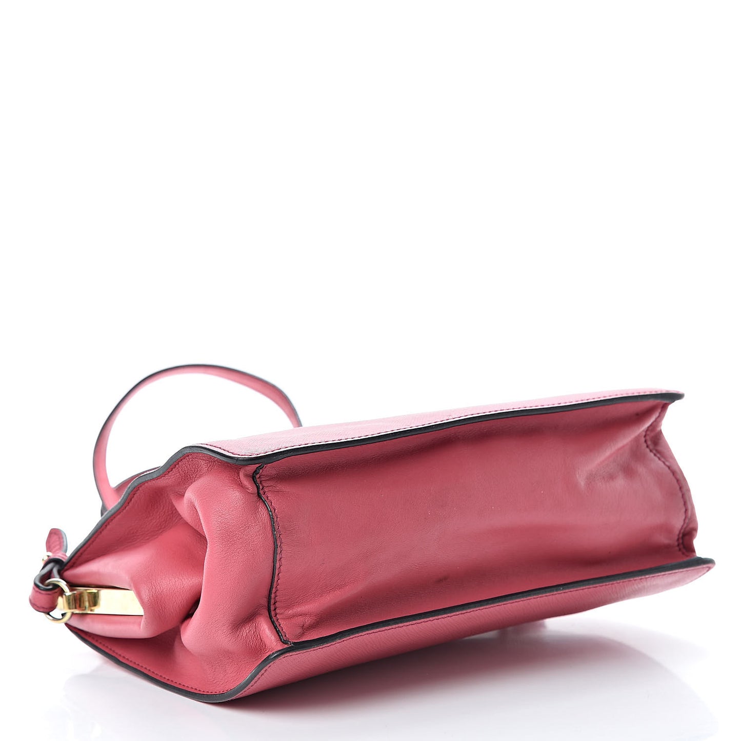 Saffiano City Calf Light Frame Bag Peonia