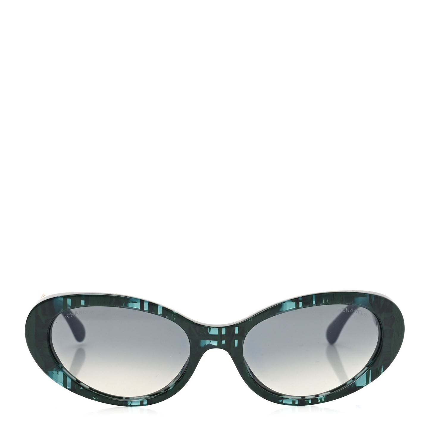 Acetate Oval Sunglasses 5515 Green
