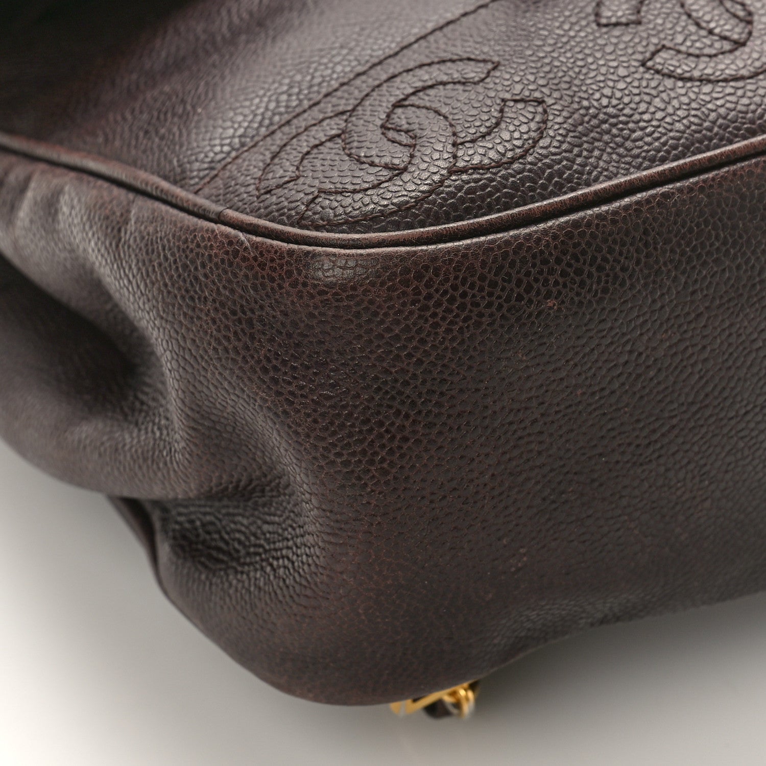 Chanel Caviar CC Backpack Brown 8 of 13