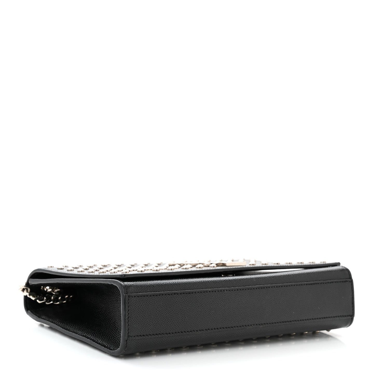 Grain De Poudre Studded Medium Monogram Kate Satchel Black