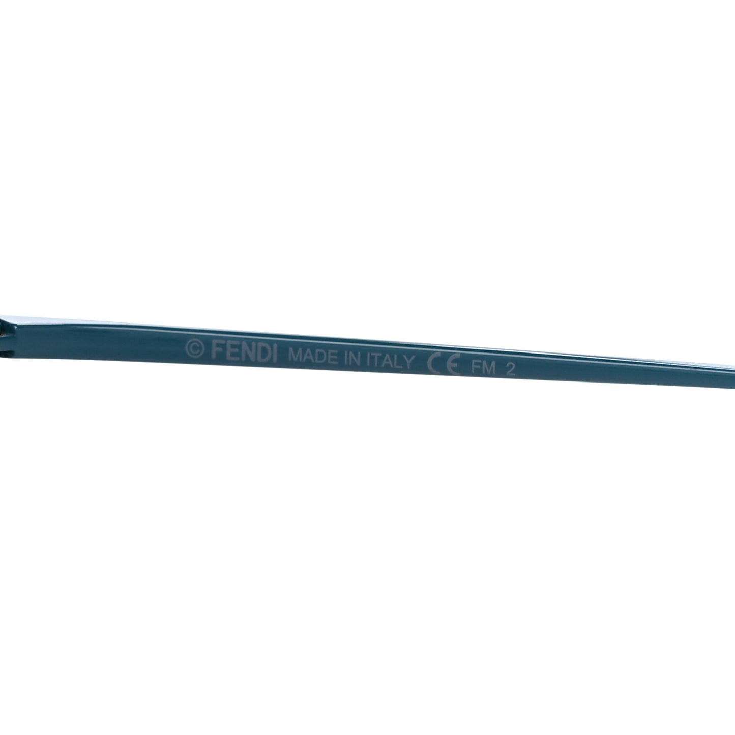Metal F is Fendi Printed Run Away Round Frame Sunglasses FF 0285/S Blue