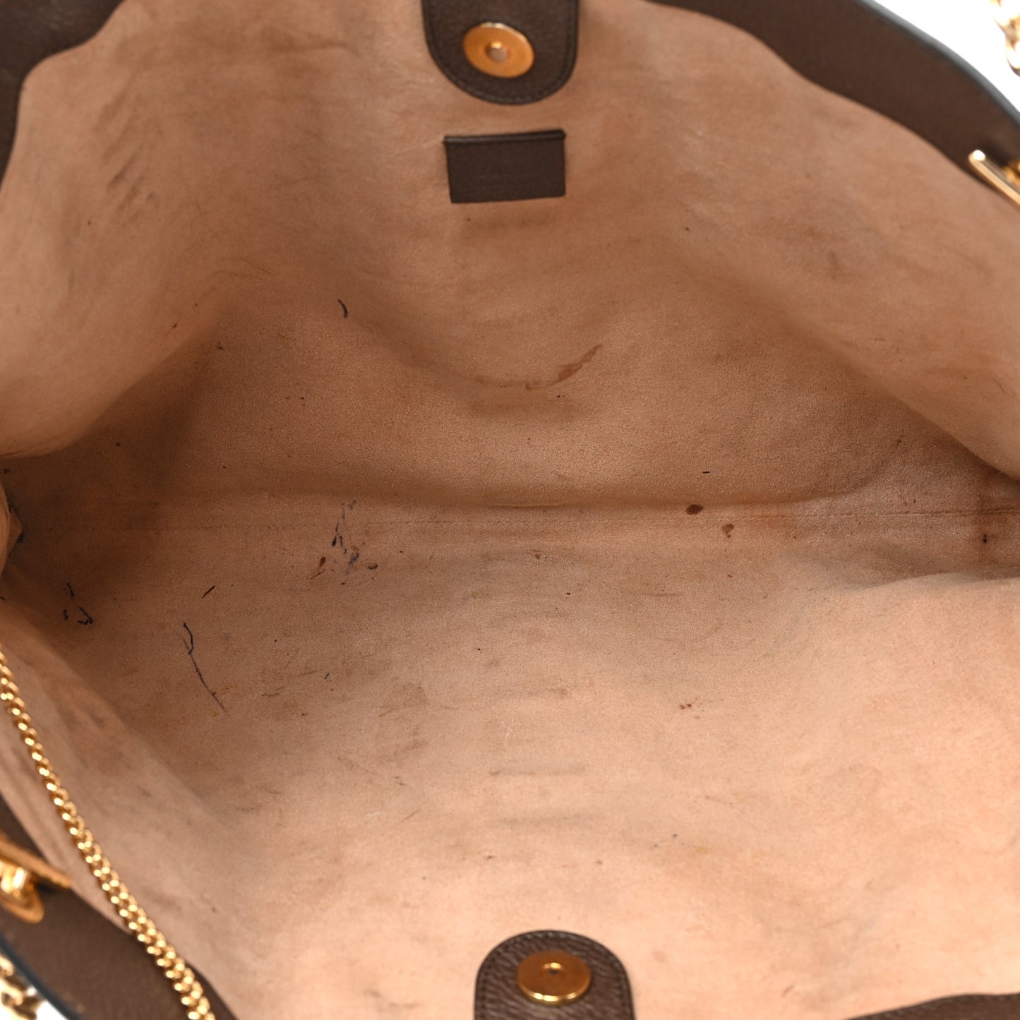GG Supreme Monogram Large Rajah Chain Tote Beige New Acero