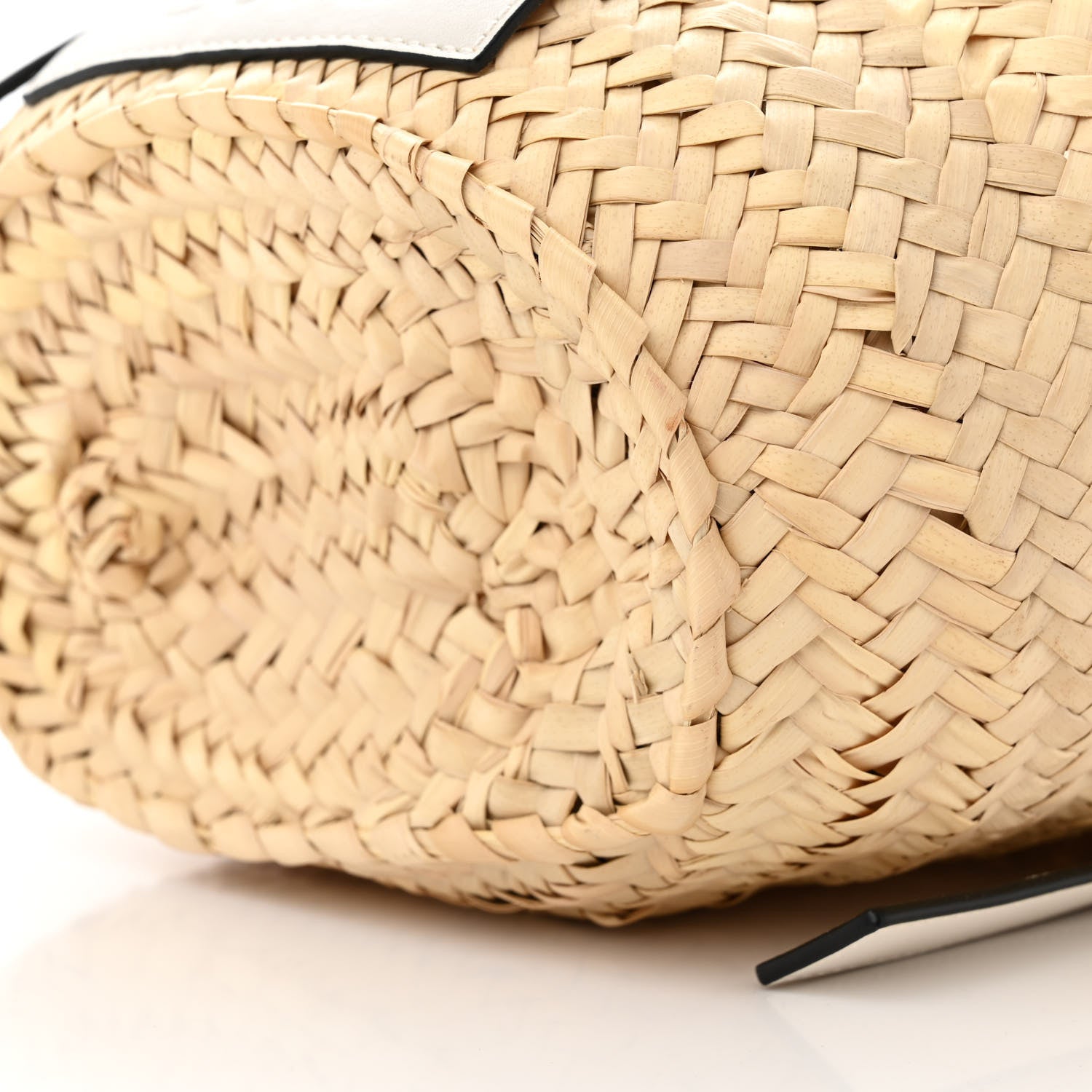 Loewe Raffia Small Basket Tote Bag Natural White 9 of 9