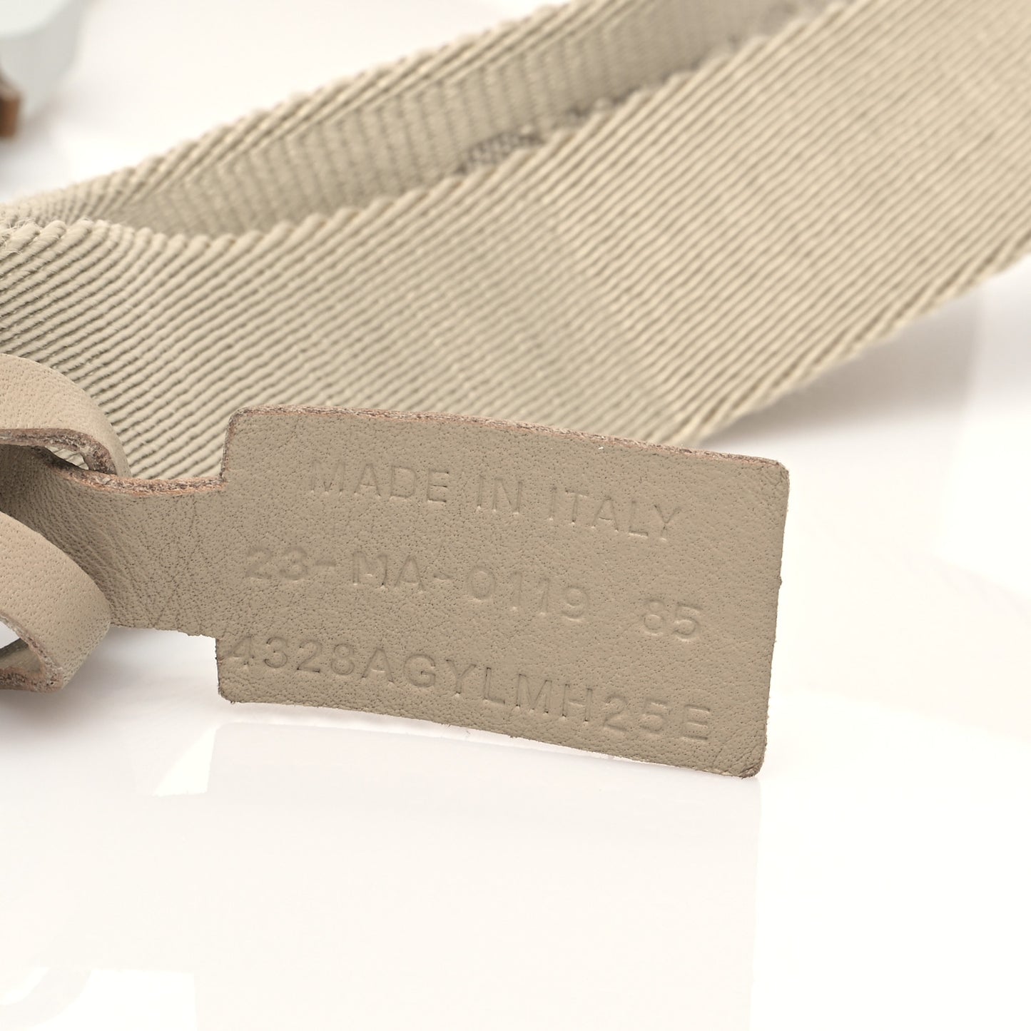 X ALYX CD Canvas CD Buckle Belt 85 Beige