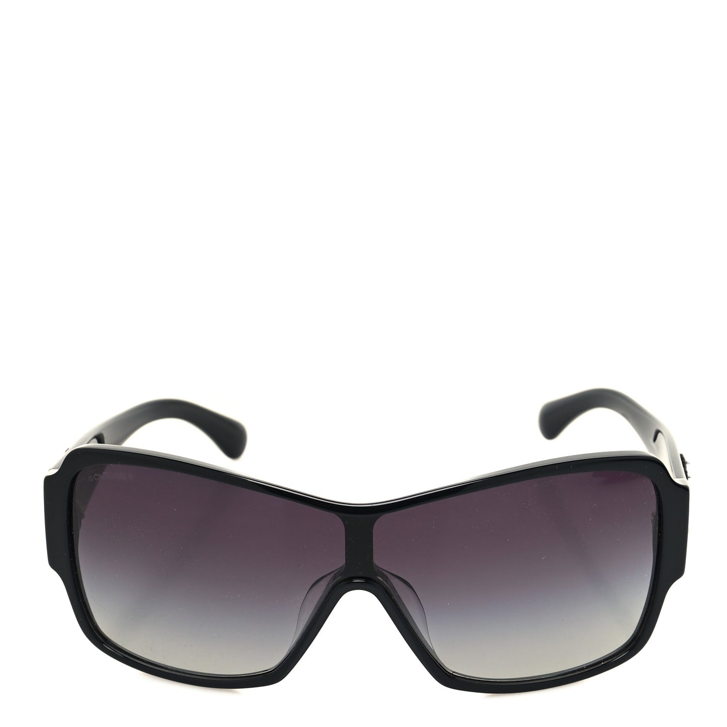 Acetate Shield Sunglasses 5449-A Black