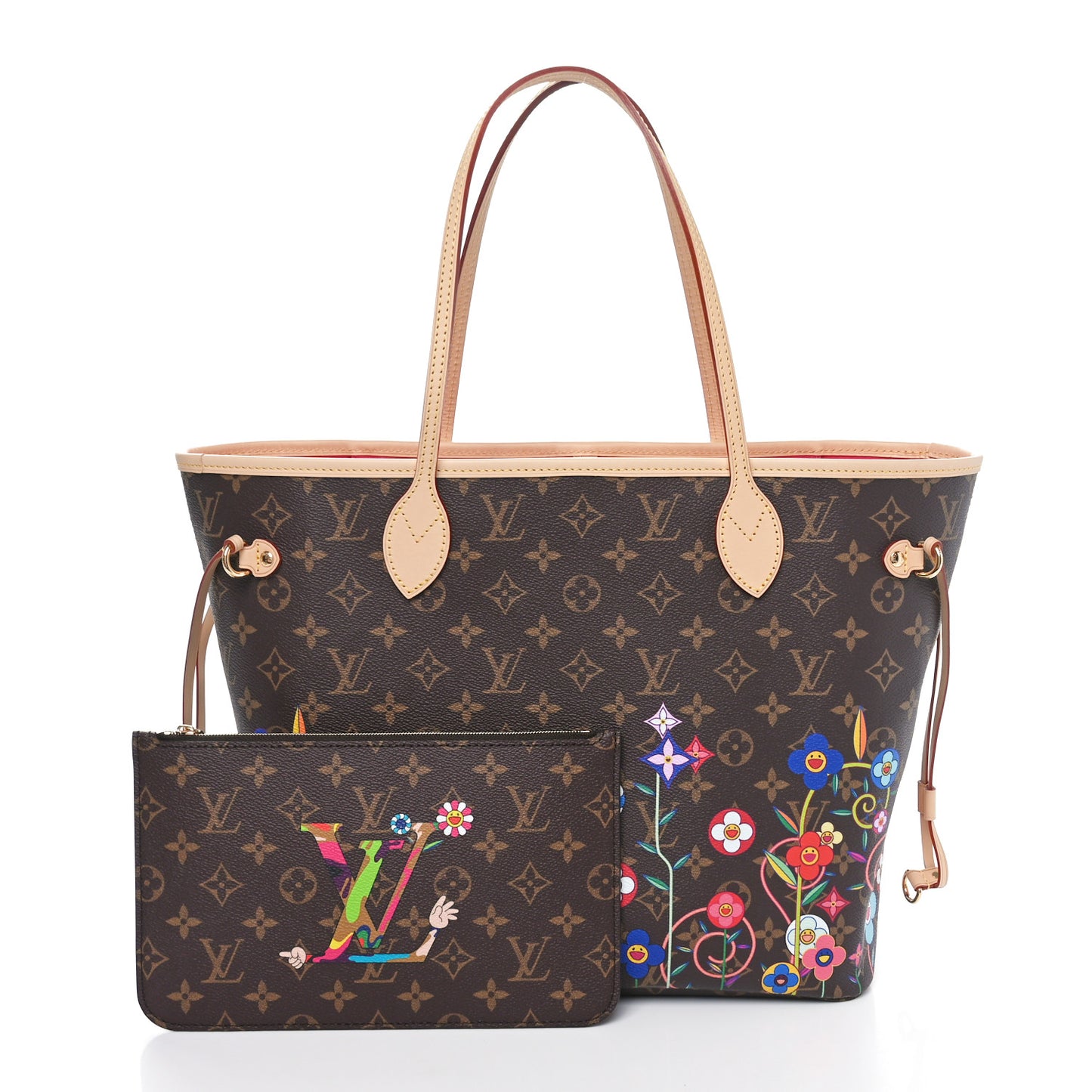 LV X TM Monogram Flowers Neverfull MM