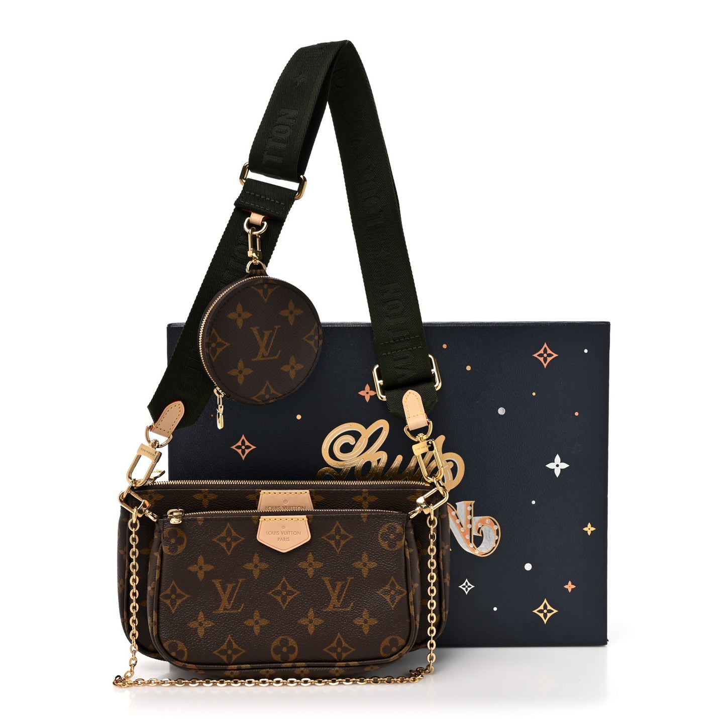 Monogram Multi Pochette Accessories Kaki
