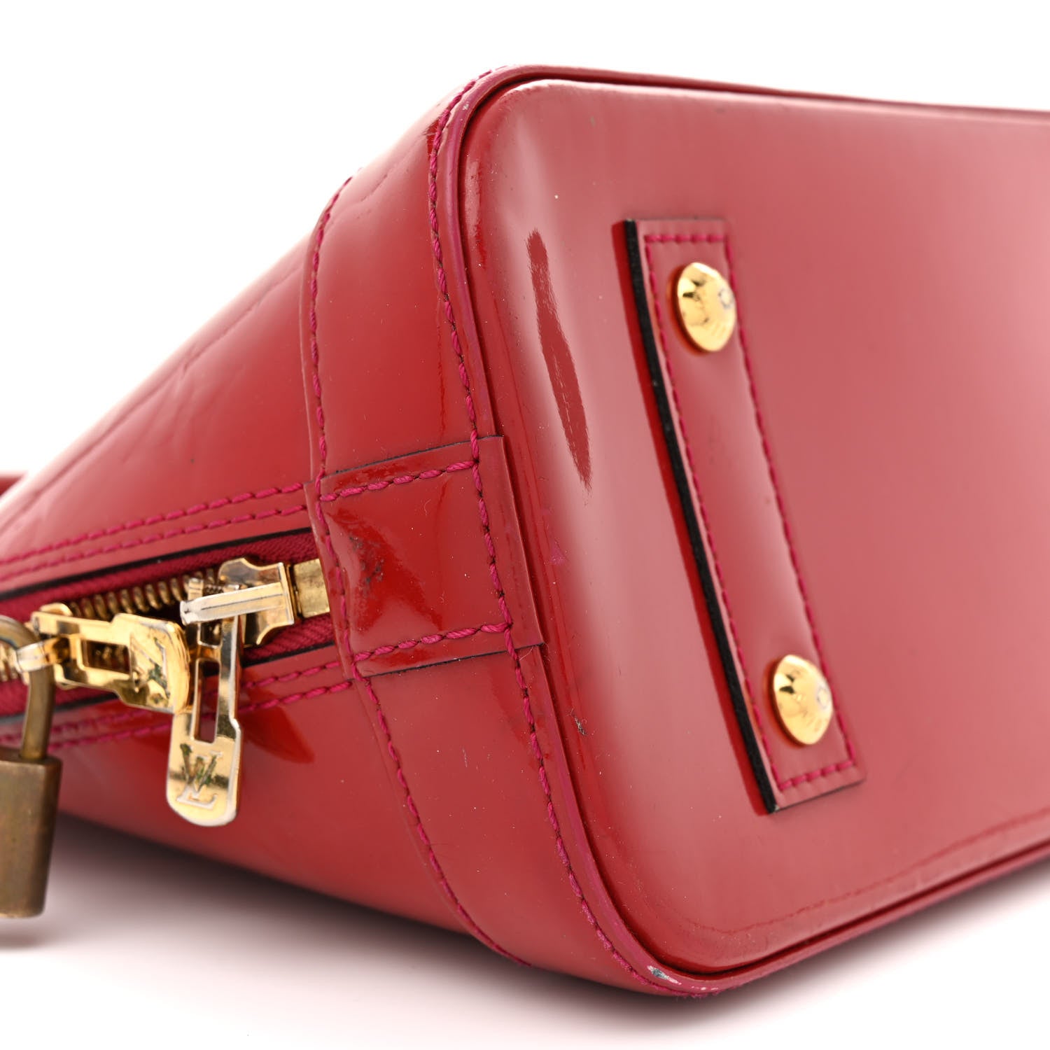 Louis Vuitton Vernis Alma BB Rose Indien 9 of 18