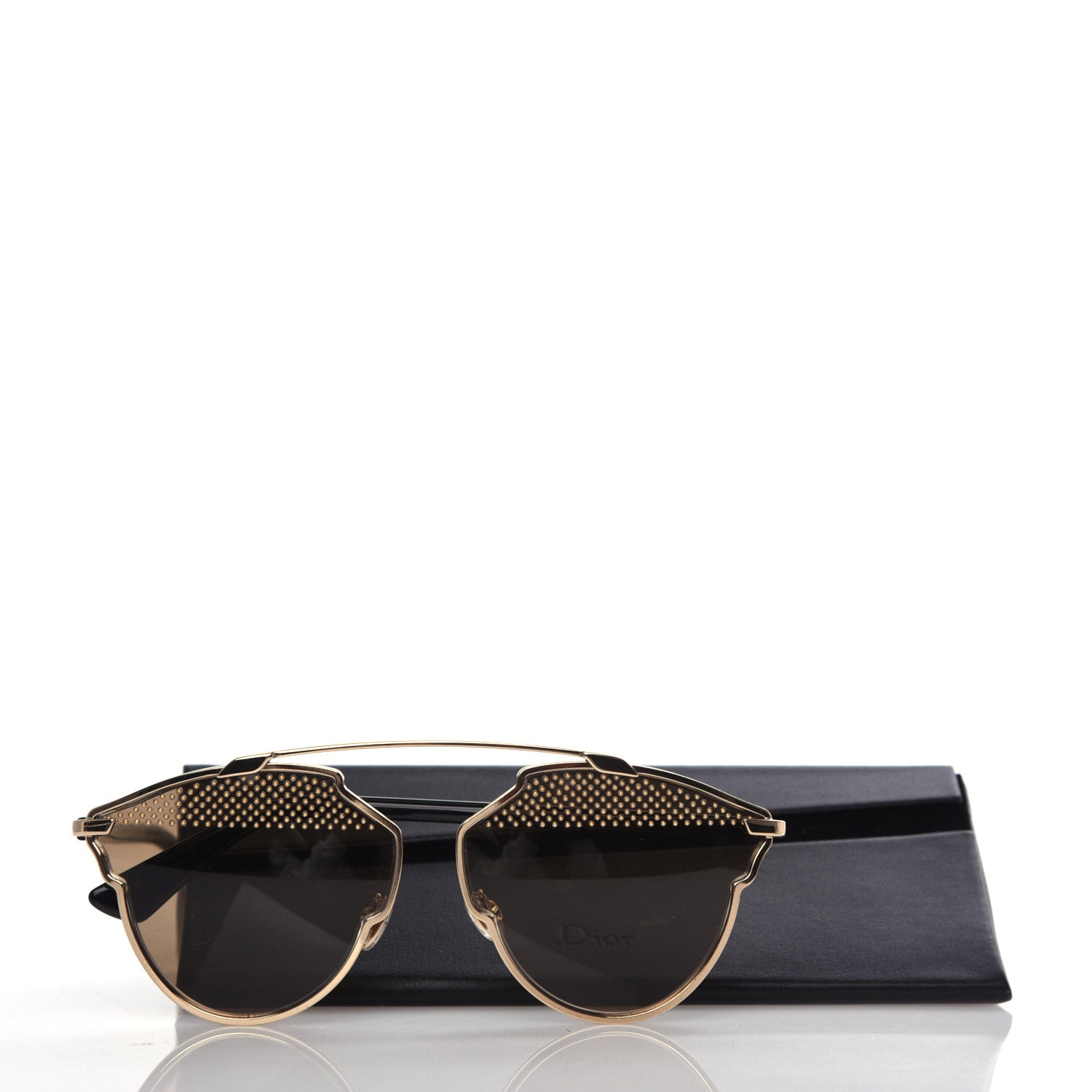 Christian Dior Studded So Real Sunglasses Gold 8 of 8