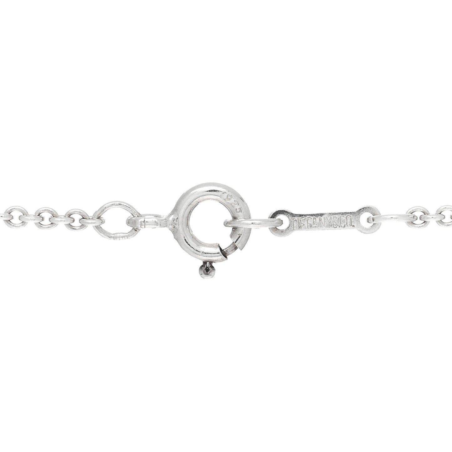 Sterling Silver 22mm Elsa Peretti Open Heart Pendant Necklace