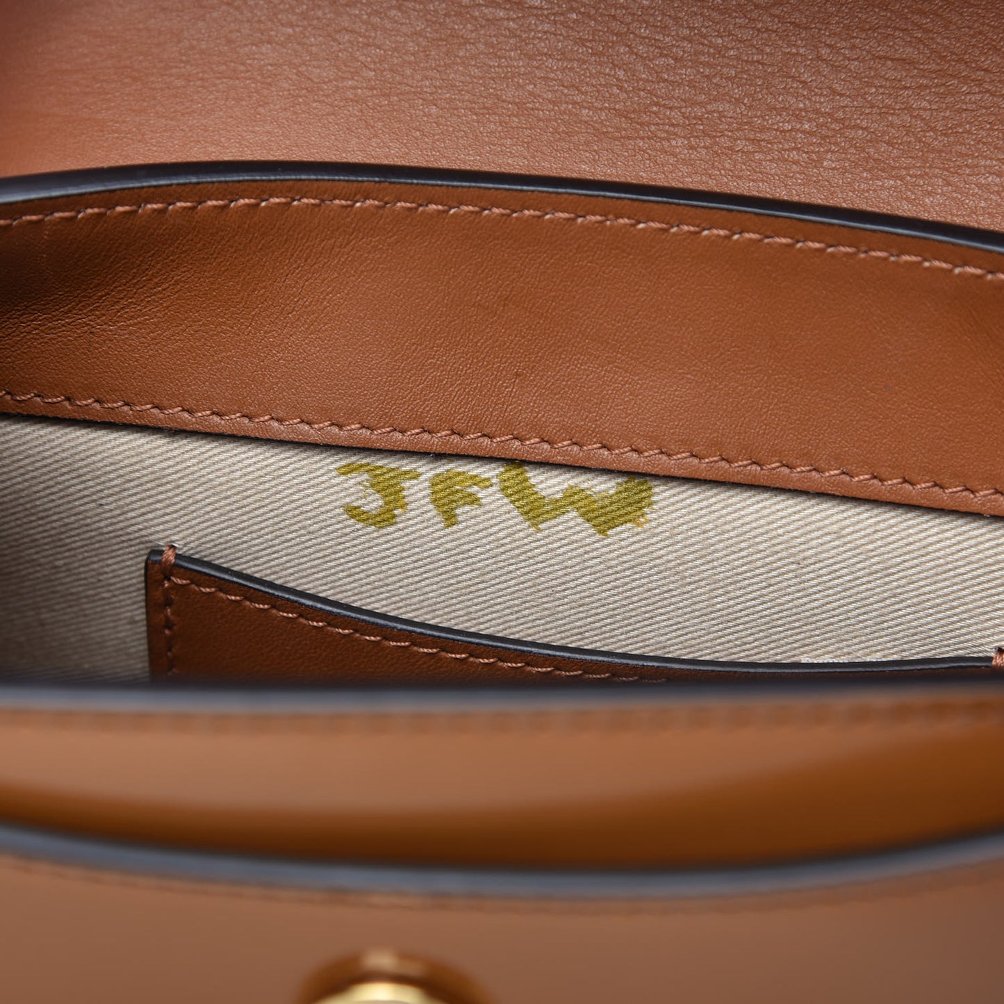 Patent Calfskin Small Tess Bag Caramel