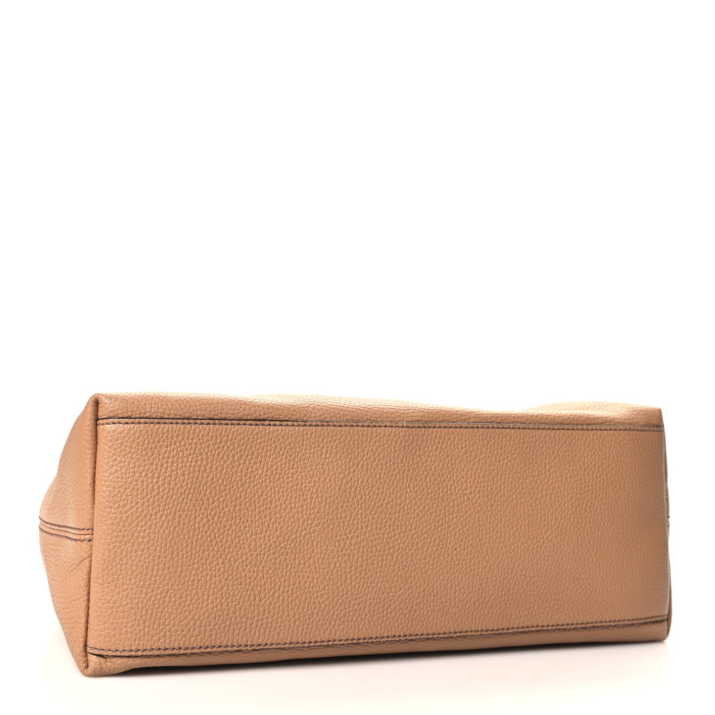 Pebbled Calfskin Medium Soho Chain Shoulder Bag Camelia