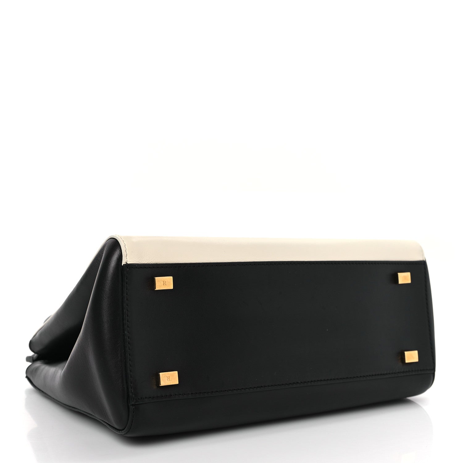 The Row Calfskin Sideby Top Handle Bag Black White Red 4 of 8