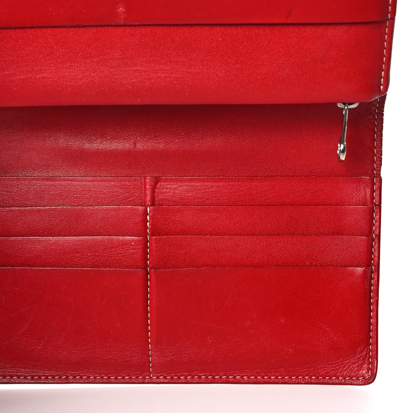 Goyardine Long Bi-Fold Wallet Red