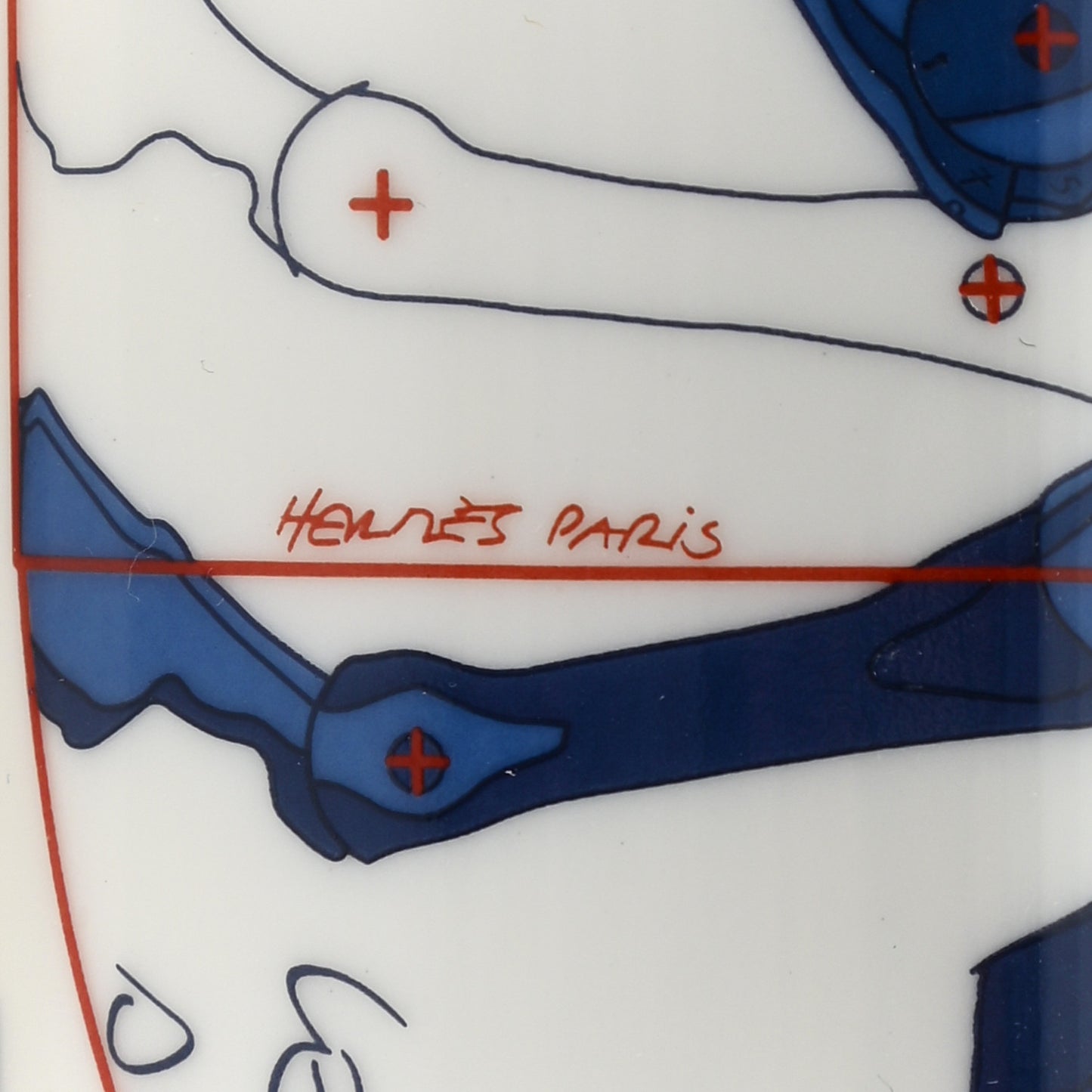 Porcelain Pegase Change Tray Anis Outremer