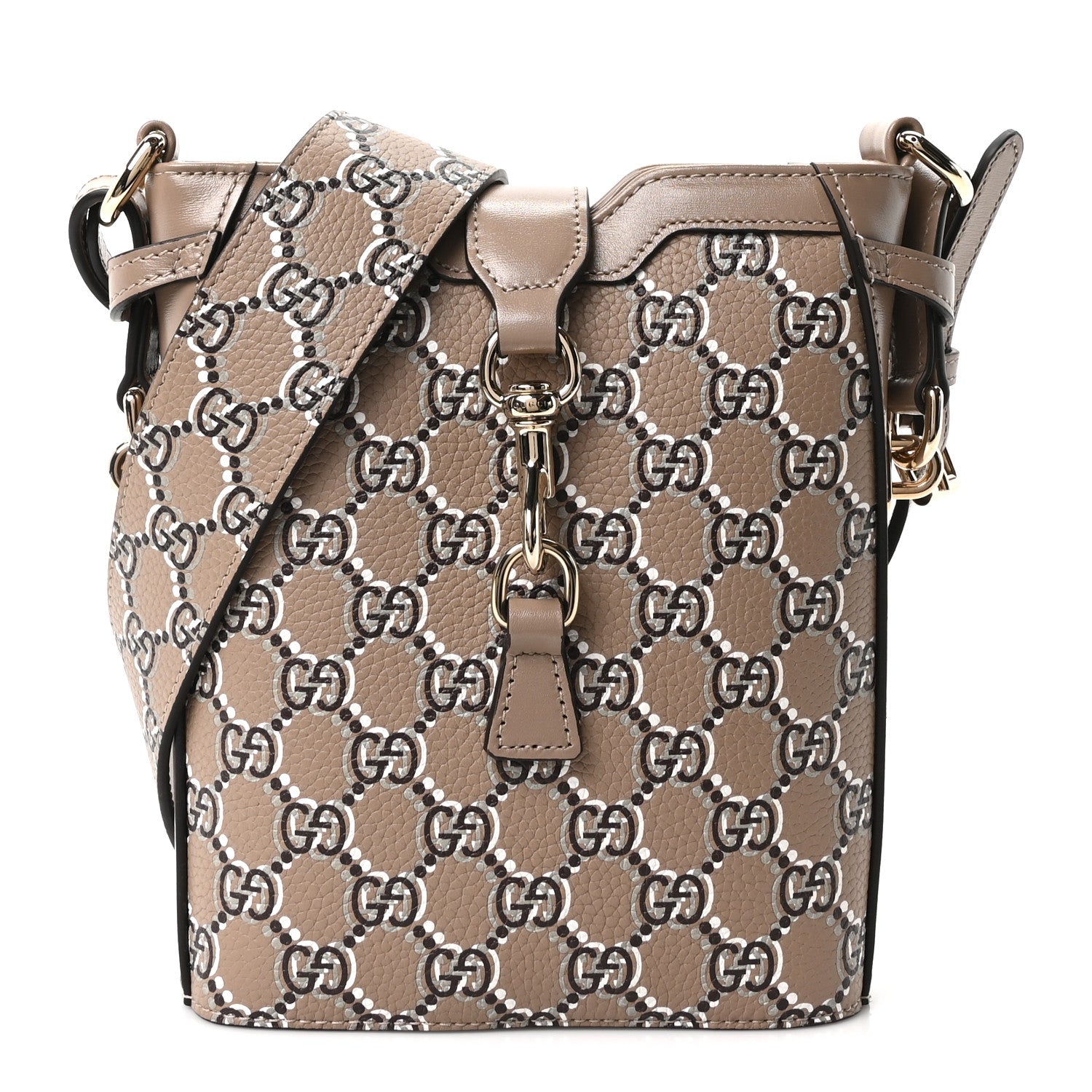Gucci GGパターン バッグ ベージュ Gucci GG Shadow Monogram Mini Bucket Bag Beige Taupe 1976449