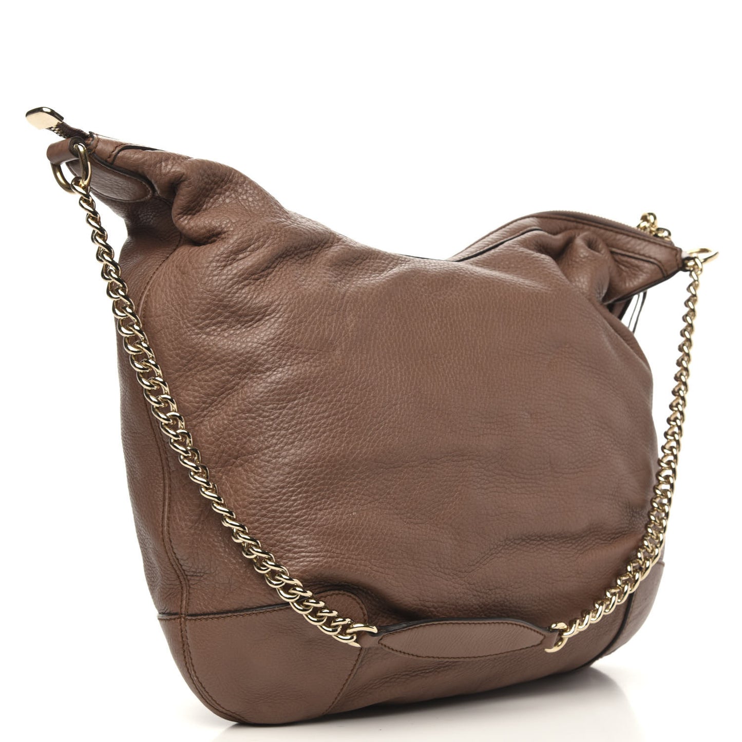 Cellarius Calfskin Medium Soho Chain Hobo Acero