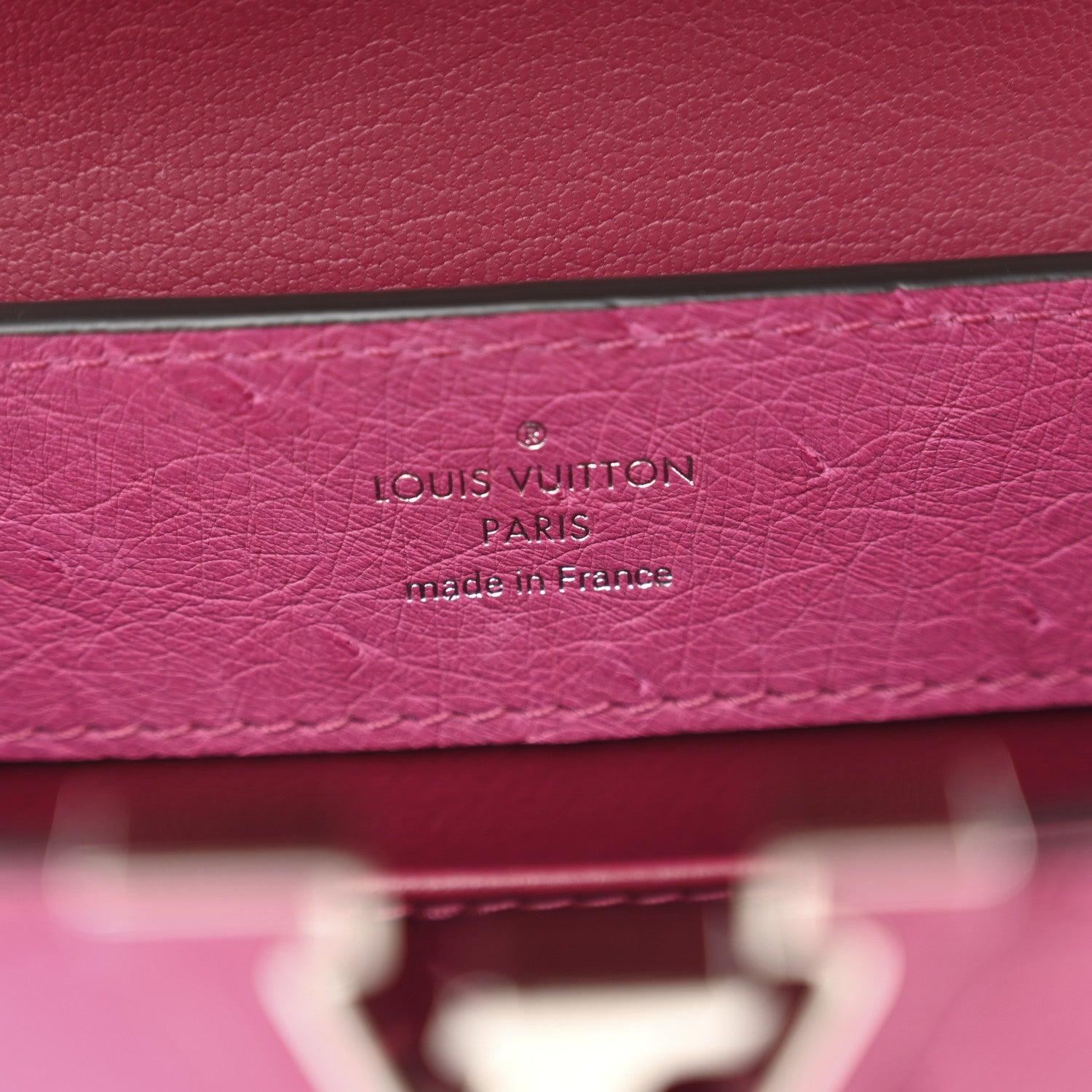 Louis Vuitton Ostrich Capucines Mini Fuchsia 6 of 10