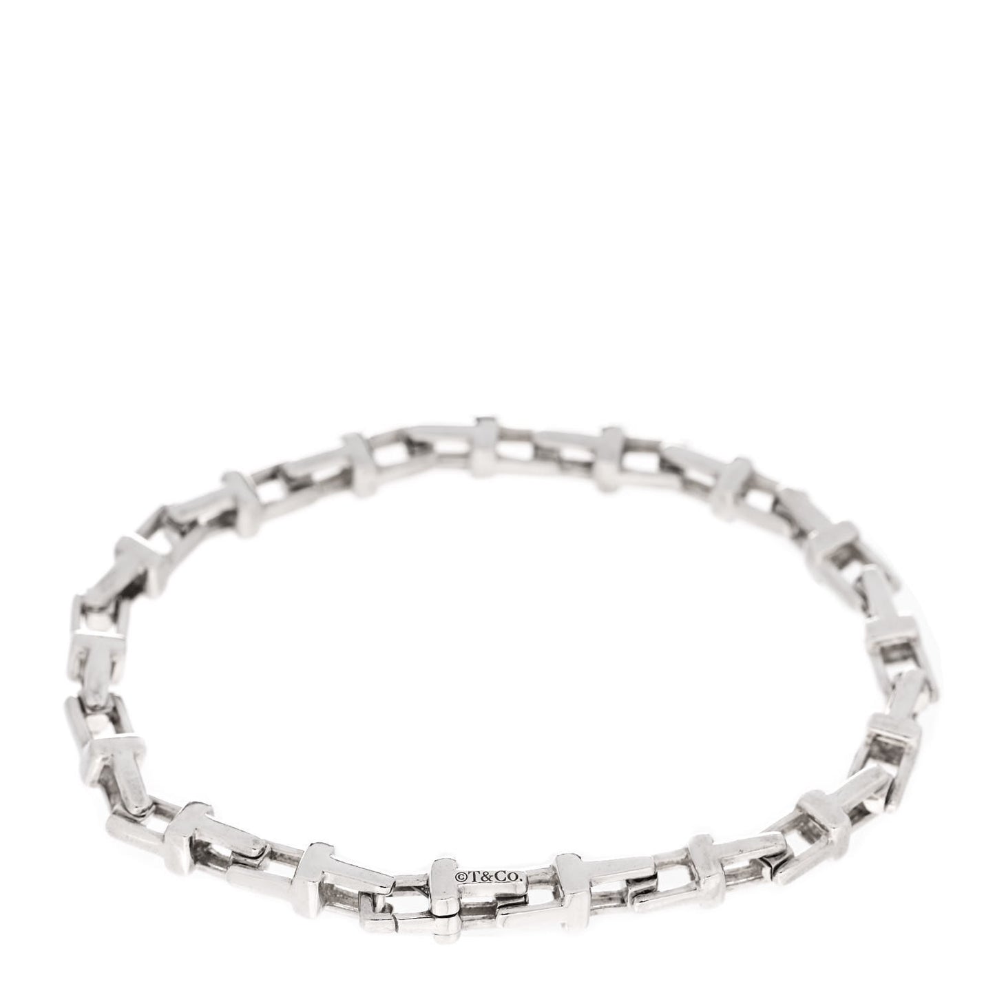 Sterling Silver Narrow T Chain Bracelet