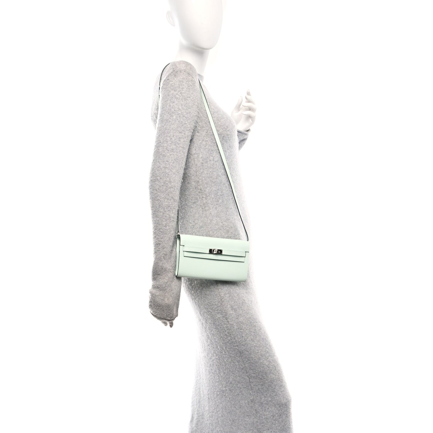 Epsom Kelly Wallet To Go Vert Peppermint