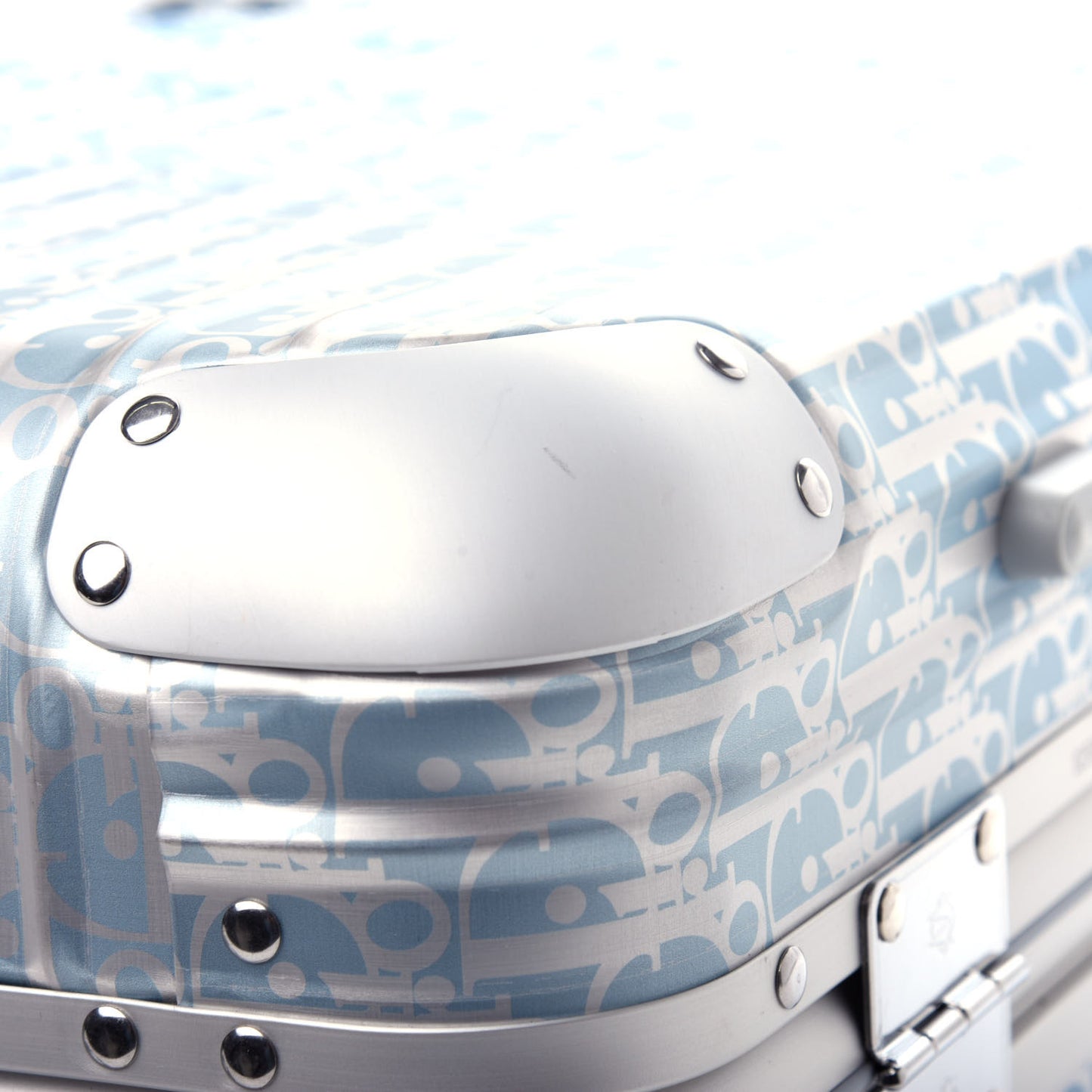 X RIMOWA Aluminum Gradient Cabin Luggage Blue Multi