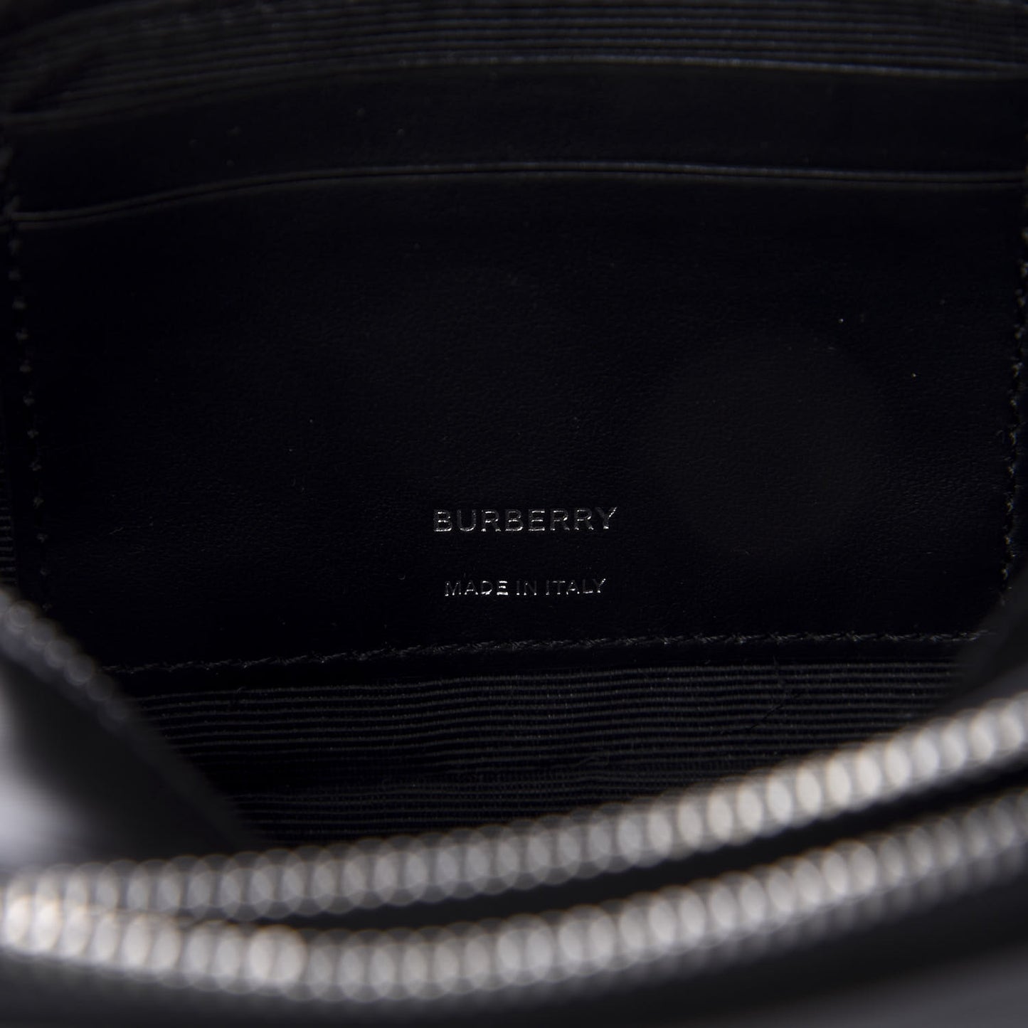 Coated Canvas Horseferry Print Micro Camera Bag Black
