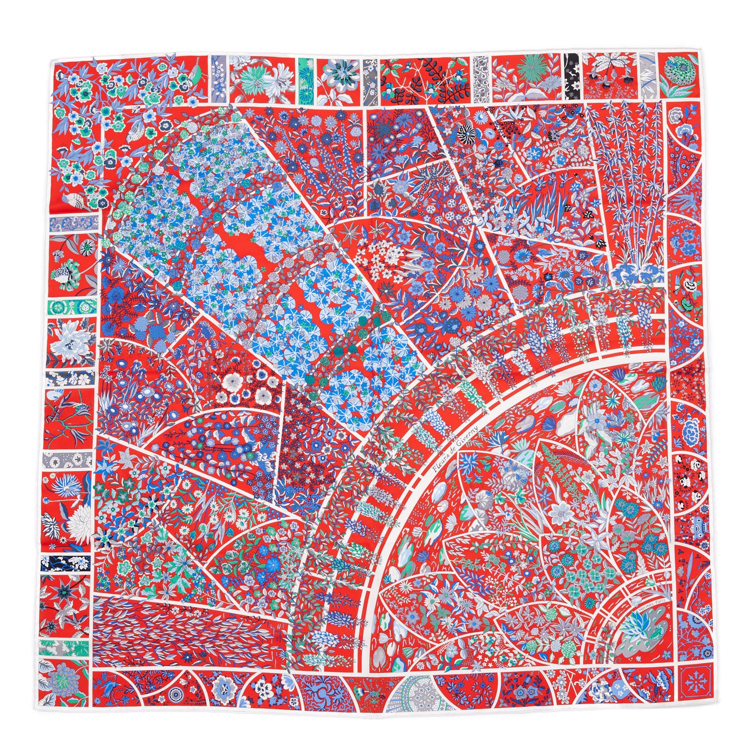 Hermes Silk Fleurs De Giverny Scarf 90 742501 – FASHIONPHILE
