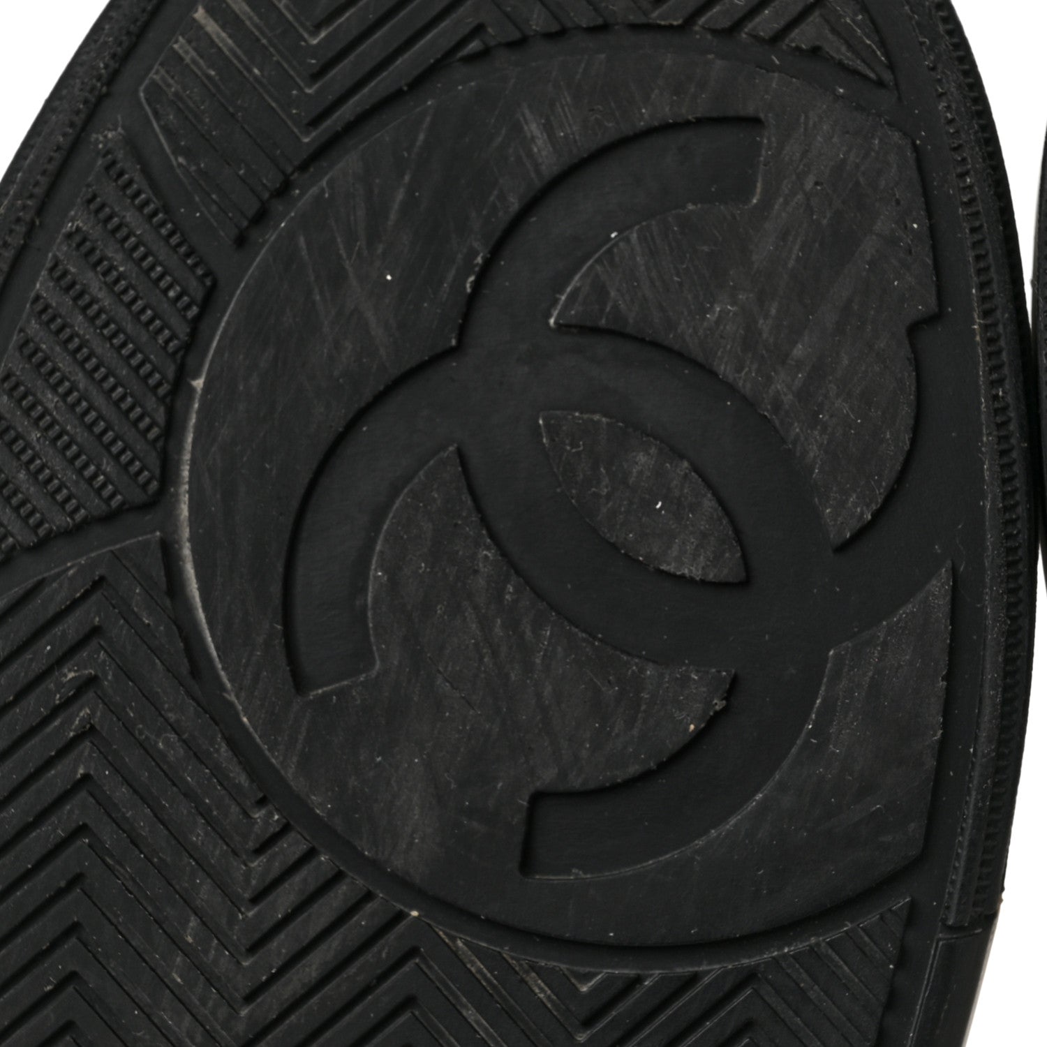 Chanel Calfskin Womens Logo Sneakers 36 Black White 13 of 15