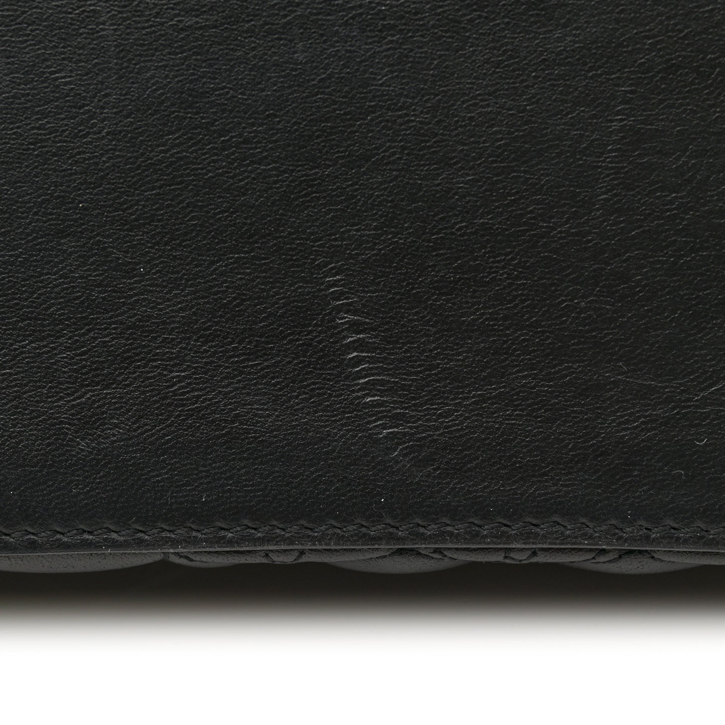 Lambskin Flower Quilted Twist Shoulder Bag GM Black