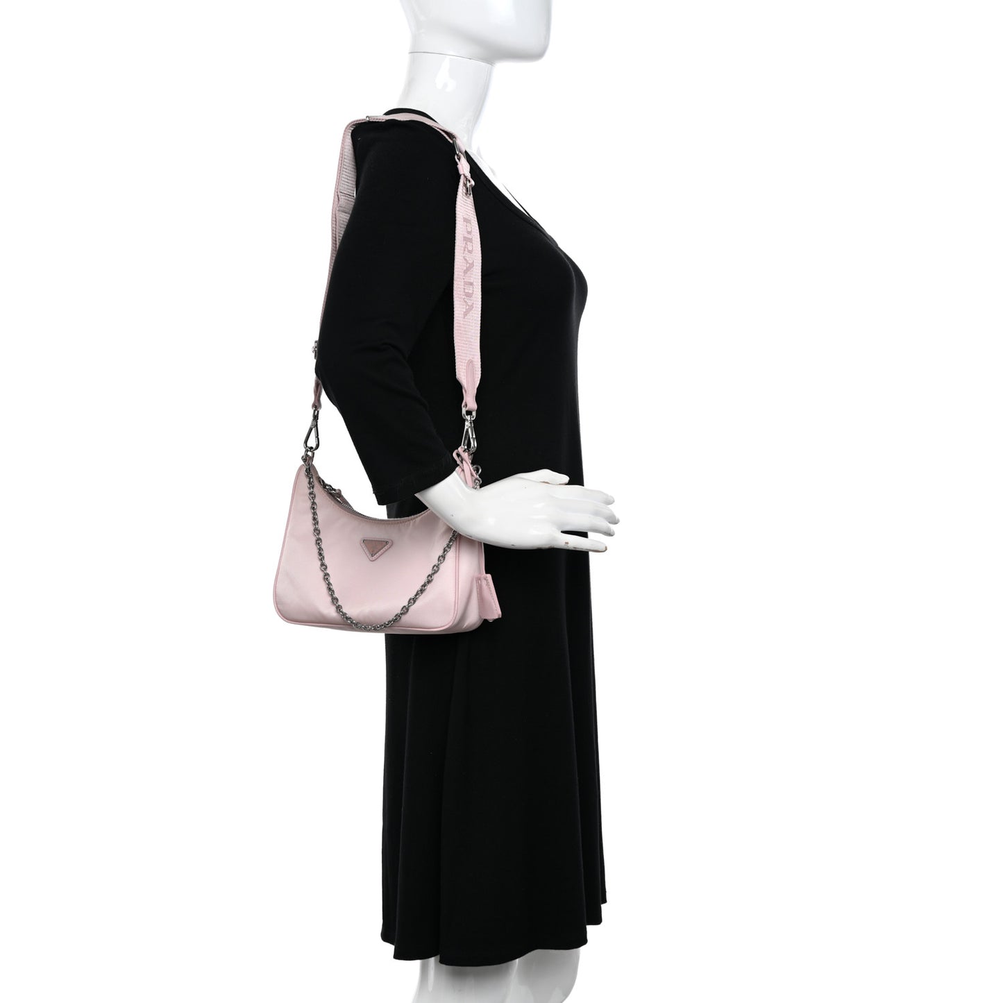 Nylon Re-Edition 2005 Shoulder Bag Alabastro