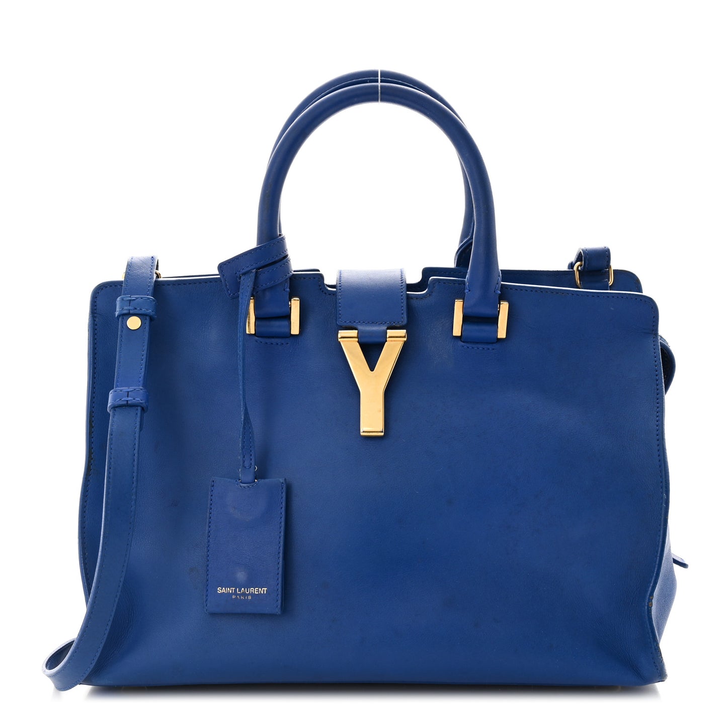 Calfskin Small Classic Y Cabas Royal Blue